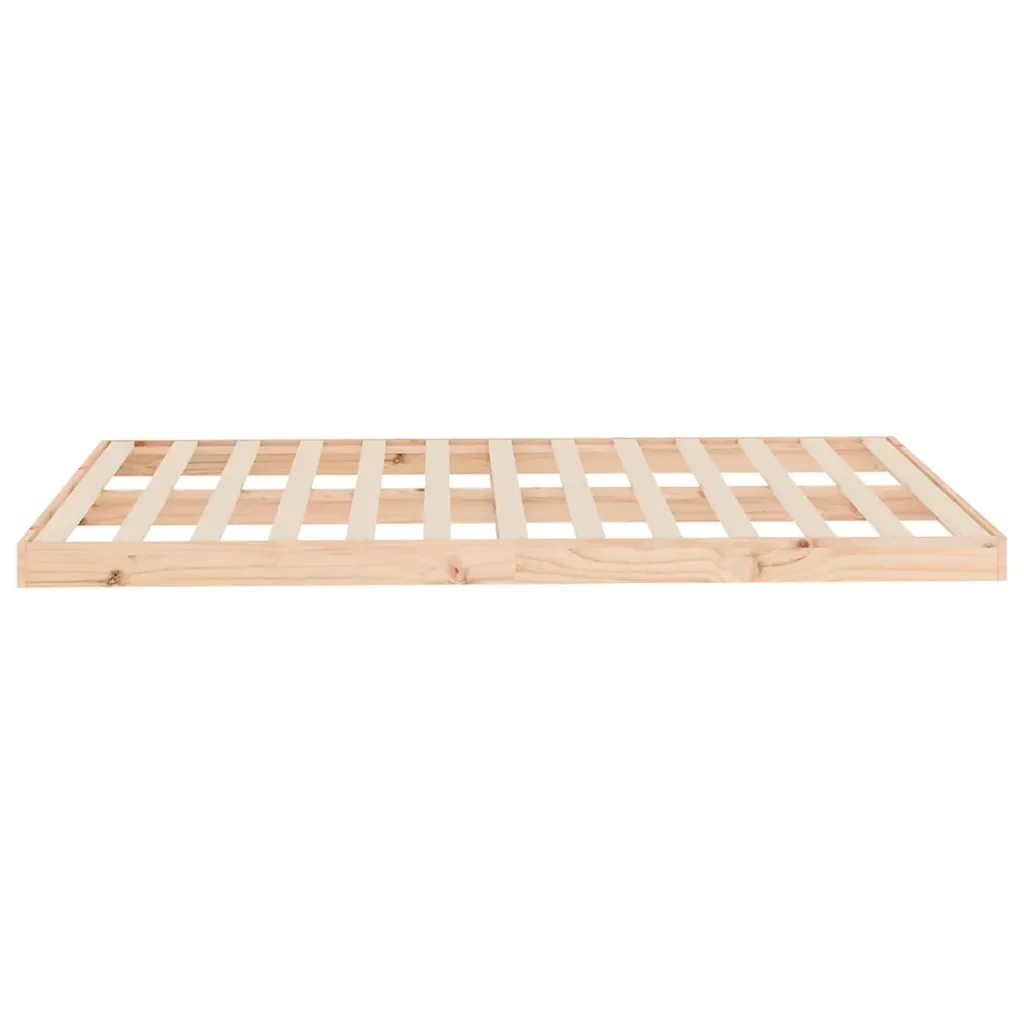 Letto matrimoniale | Letto per adulti | Giroletto senza Materasso 120x200 cm in Legno Massello di Pino - Image 6