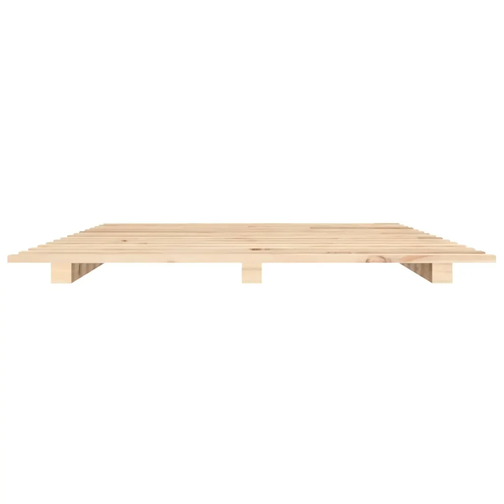 Letto matrimoniale | Letto per adulti | Giroletto senza Materasso 120x200 cm in Legno Massello di Pino - Image 5