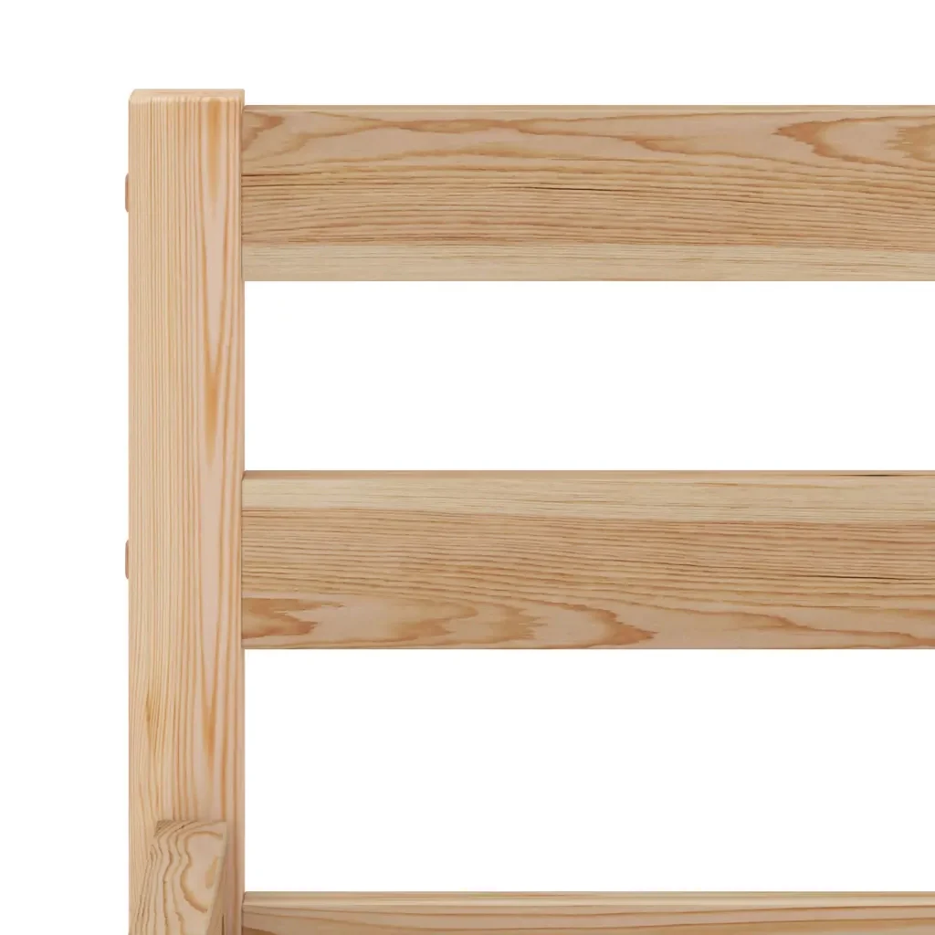 Letto matrimoniale | Letto per adulti | Giroletto senza Materasso 120x200 cm in Legno Massello di Pino - Image 5