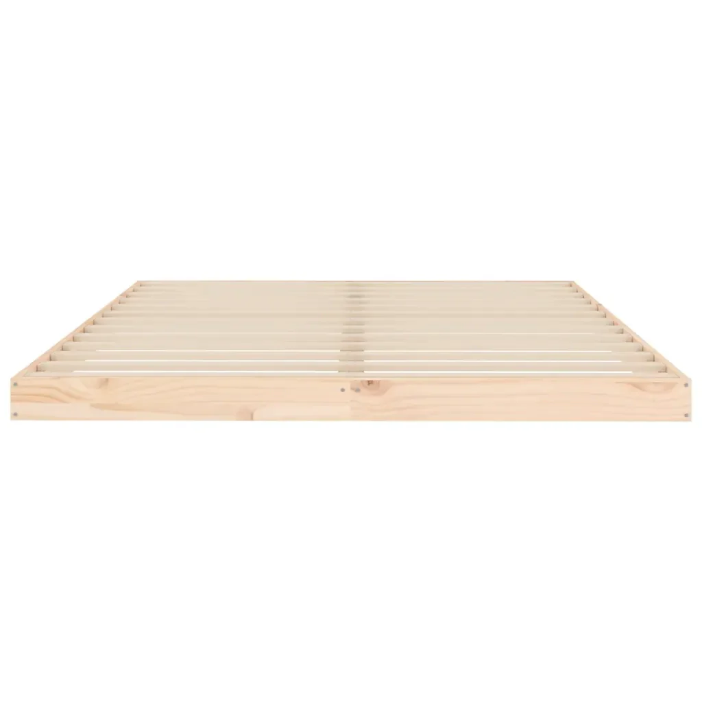 Letto matrimoniale | Letto per adulti | Giroletto senza Materasso 140x200 cm in Legno Massello di Pino - Image 5