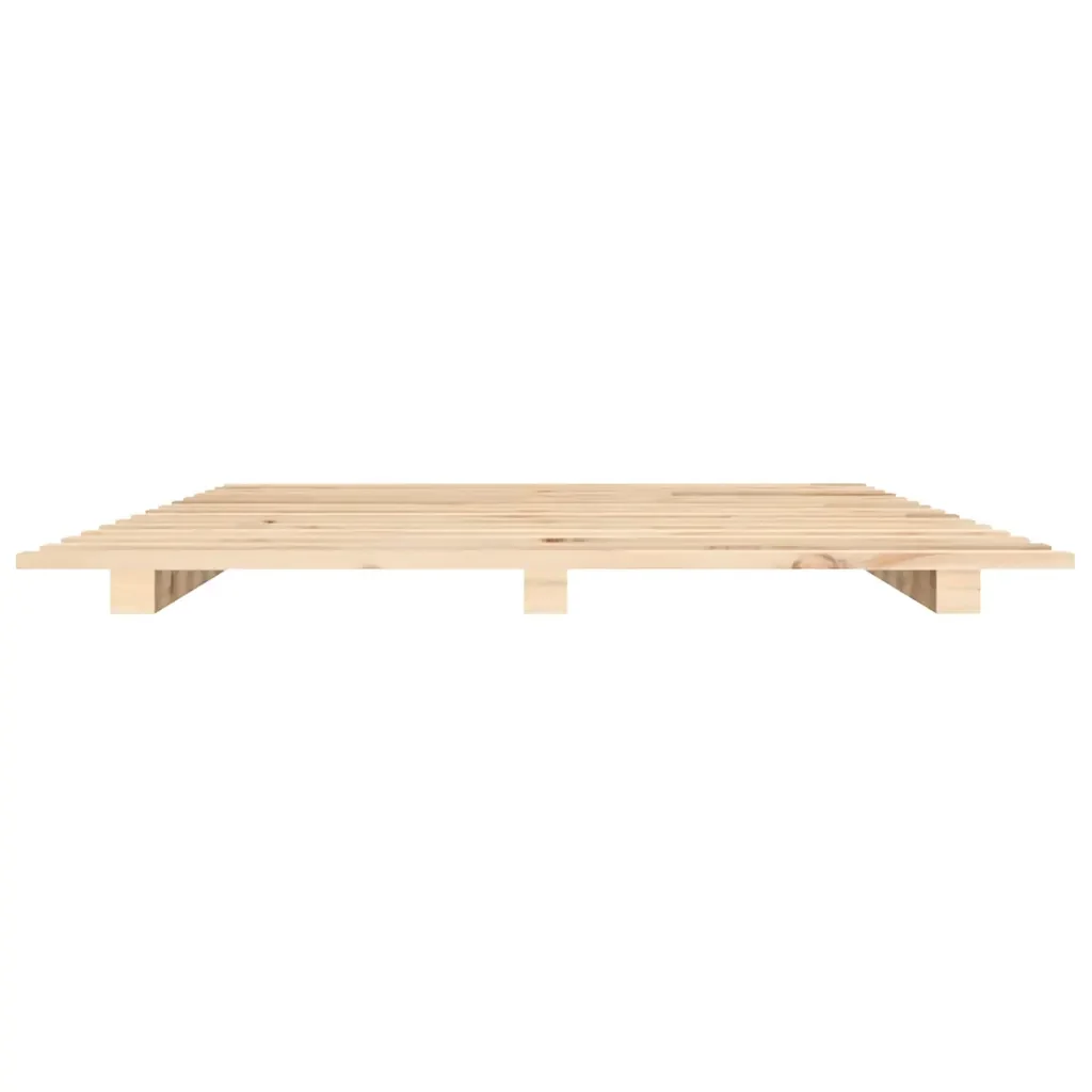 Letto matrimoniale | Letto per adulti | Giroletto senza Materasso 150x200 cm in Legno Massello di Pino - Image 5