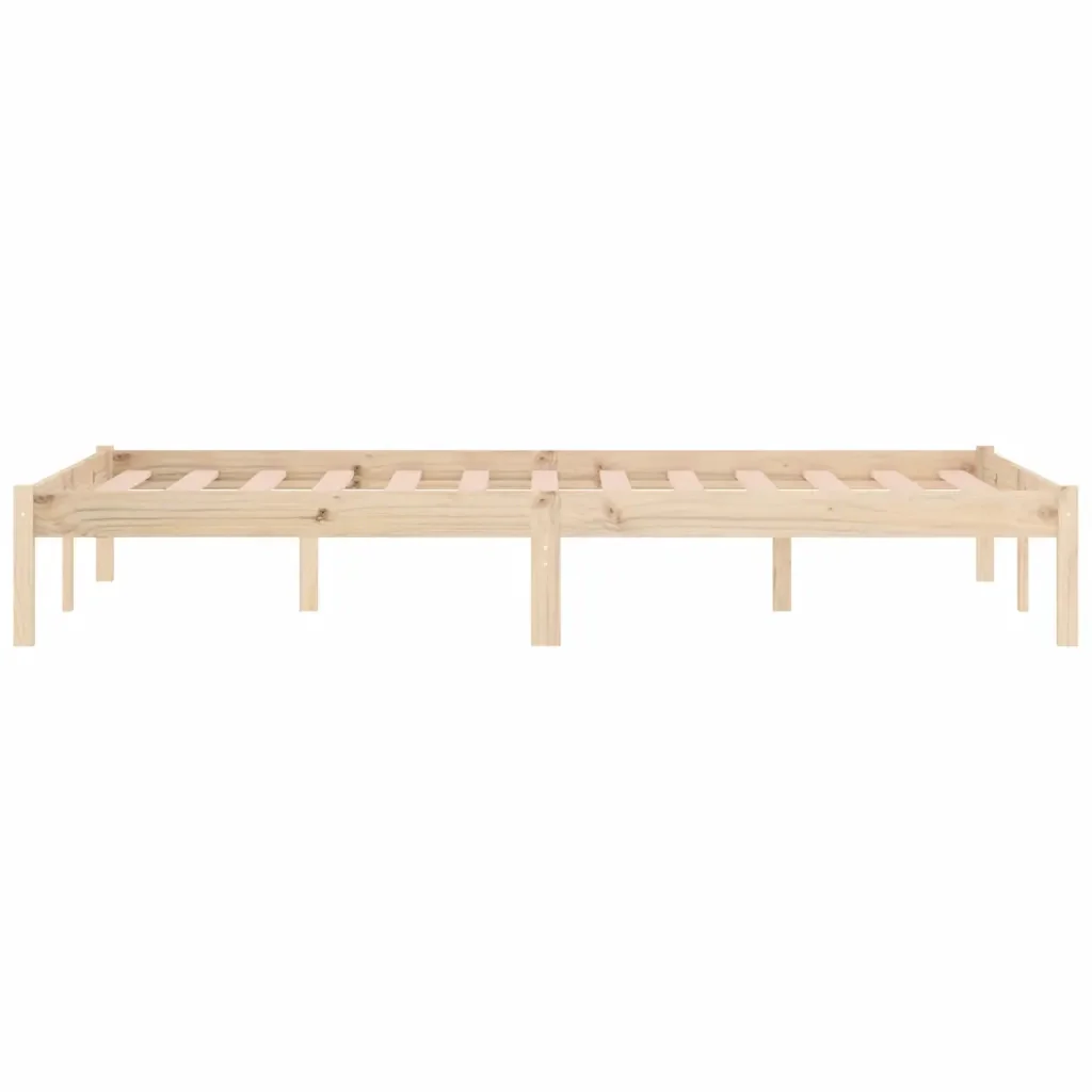 Letto matrimoniale | Letto per adulti | Giroletto senza Materasso 152x203 cm in Legno di Pino Queen - Image 6