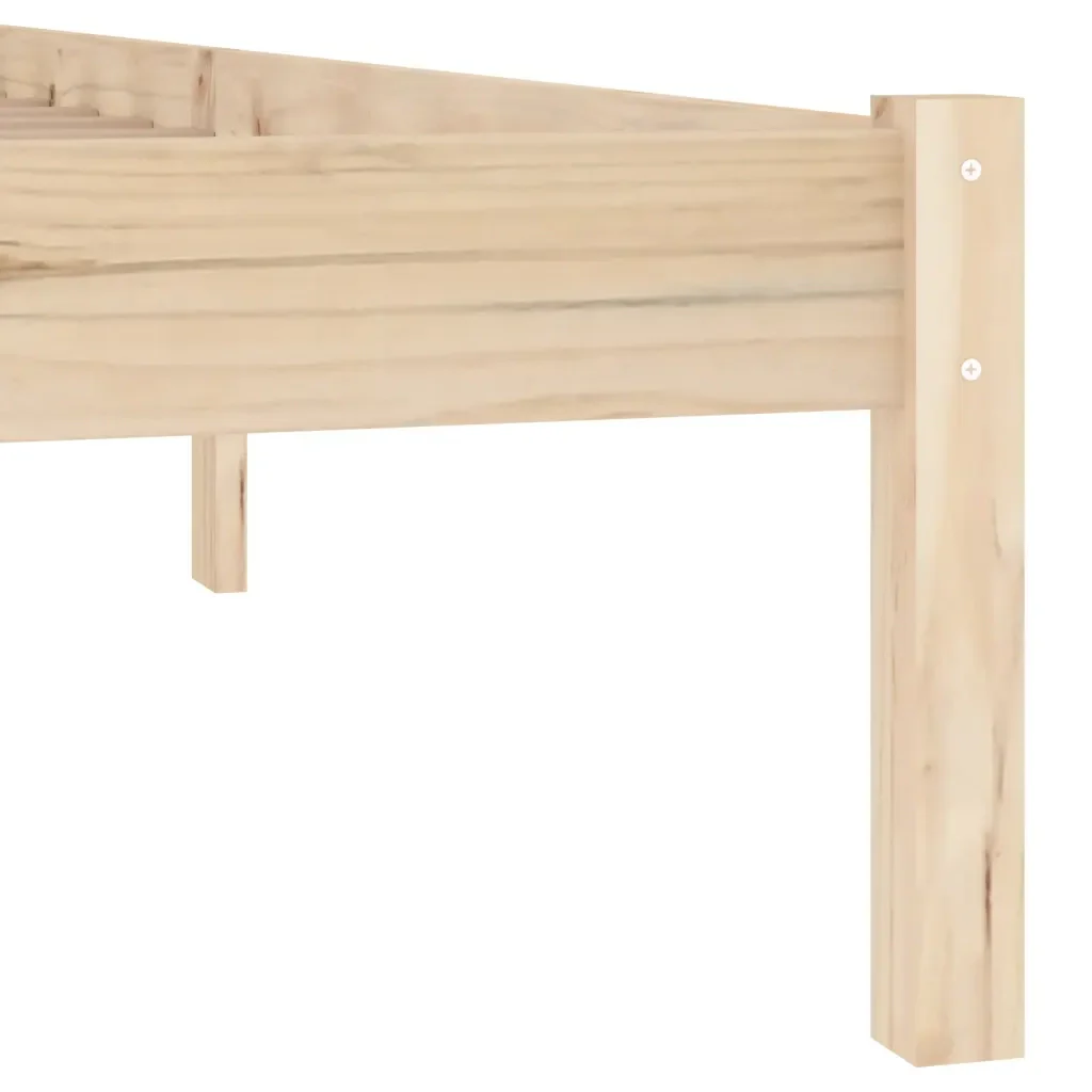 Letto matrimoniale | Letto per adulti | Giroletto senza Materasso 152x203 cm in Legno di Pino Queen - Image 7