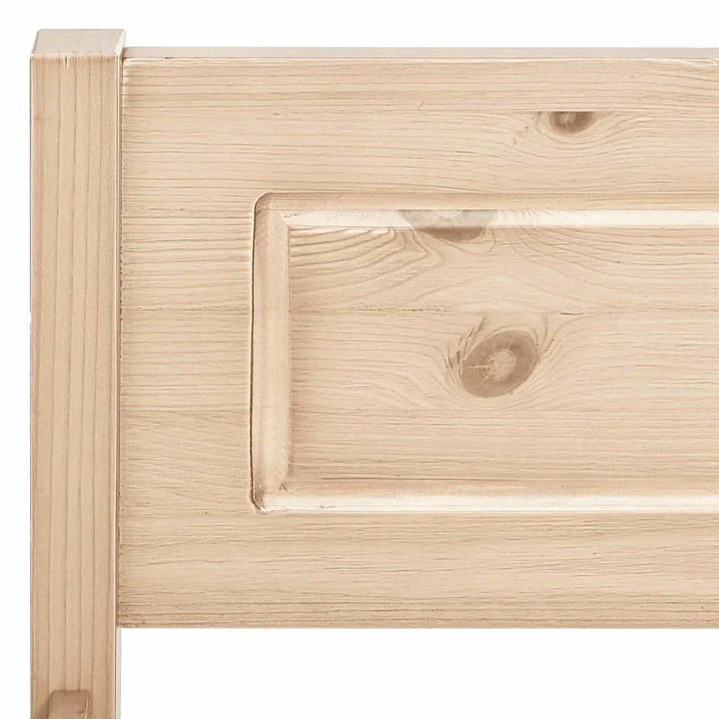 Letto matrimoniale | Letto per adulti | Giroletto senza Materasso 160x200 cm in Legno Massello di Pino - Image 5