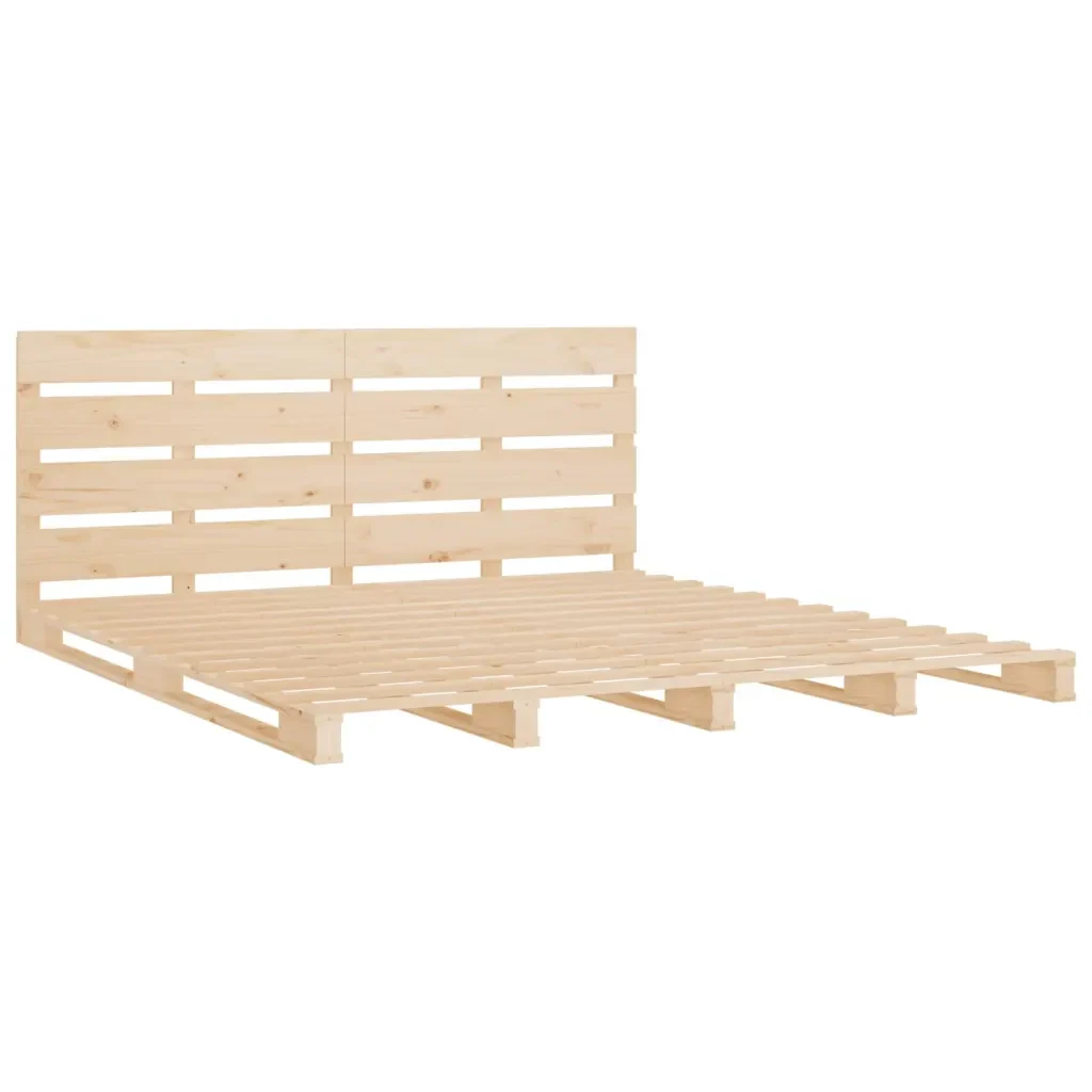 Letto matrimoniale | Letto per adulti | Giroletto senza Materasso 160x200 cm in Legno Massello di Pino - Image 5