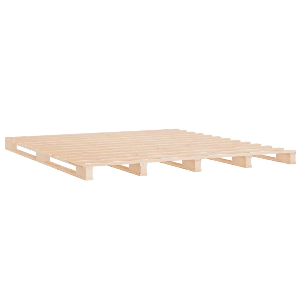 Letto matrimoniale | Letto per adulti | Giroletto senza Materasso 160x200 cm in Legno Massello di Pino - Image 6