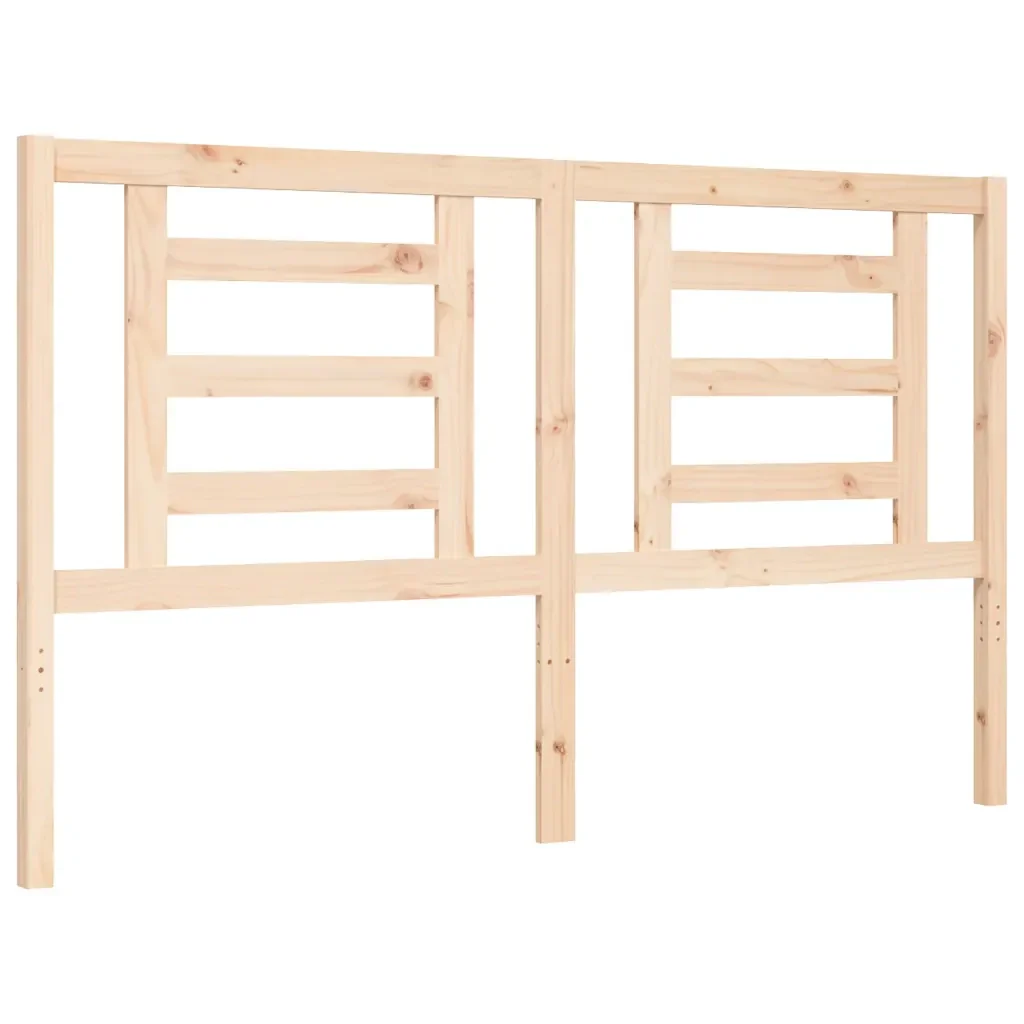 Letto matrimoniale | Letto per adulti | Giroletto senza Materasso 160x200 cm in Legno Massello di Pino - Image 8