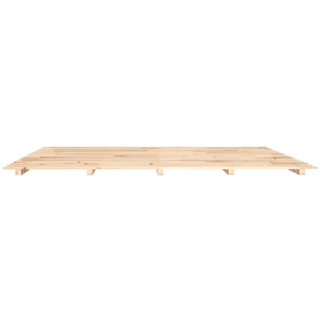 Letto matrimoniale | Letto per adulti | Giroletto senza Materasso 180x200 cm in Legno Massello di Pino - Image 5