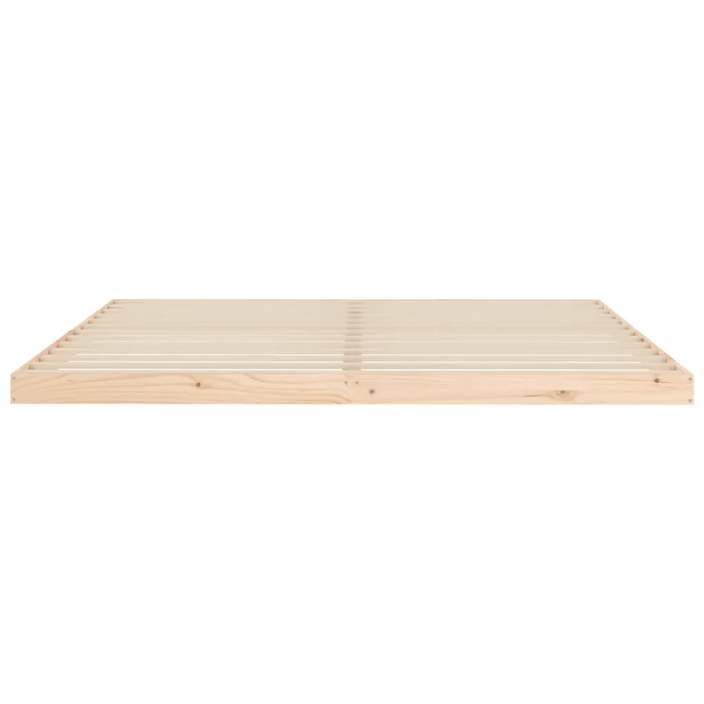 Letto matrimoniale | Letto per adulti | Giroletto senza Materasso 200x200 cm in Legno Massello di Pino - Image 5