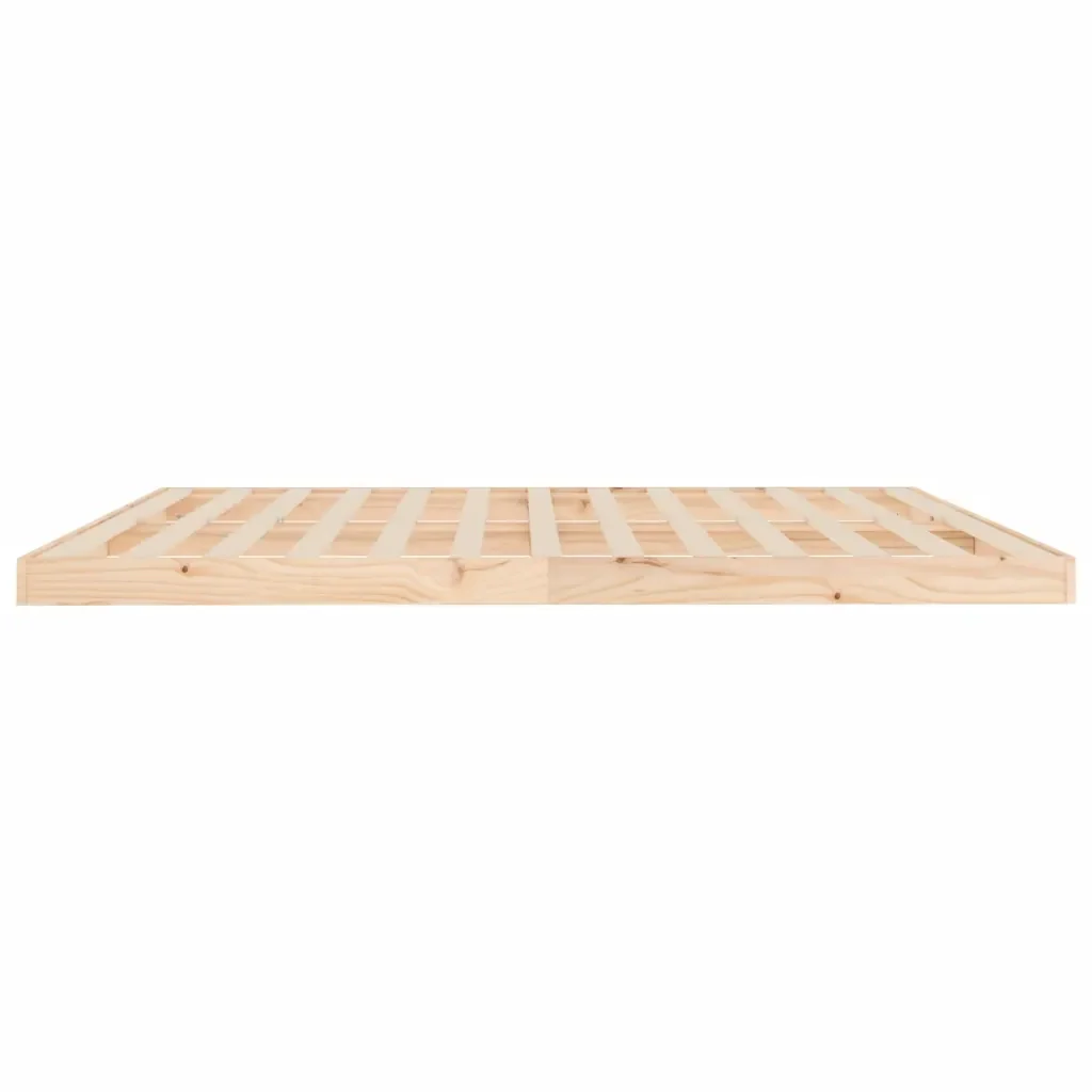 Letto matrimoniale | Letto per adulti | Giroletto senza Materasso 200x200 cm in Legno Massello di Pino - Image 6