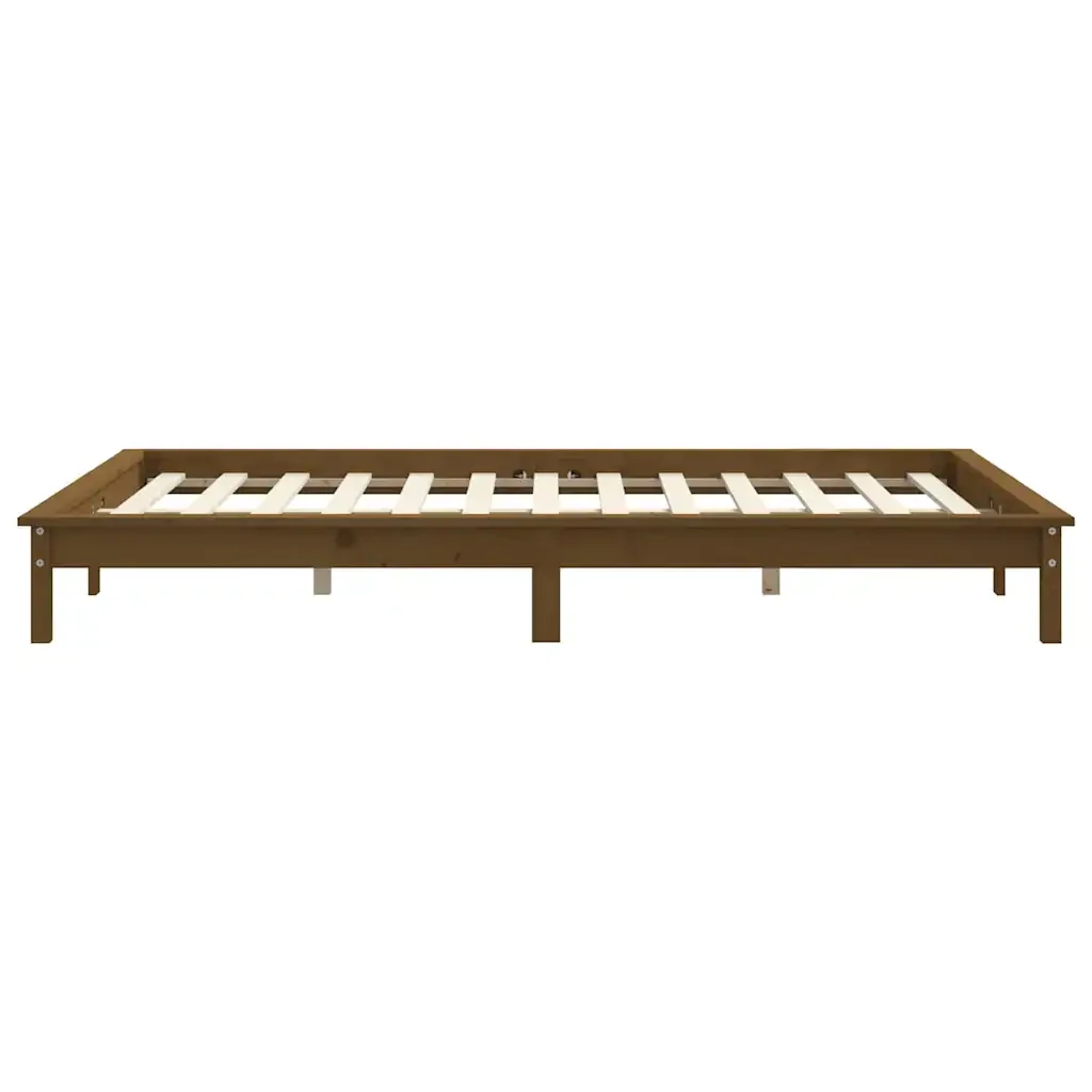 Letto matrimoniale | Letto per adulti | Giroletto senza Materasso Ambra 140x190 in Legno Massello - Image 6