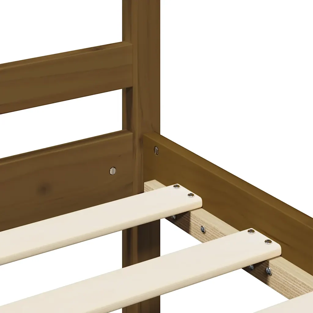 Letto matrimoniale | Letto per adulti | Giroletto senza Materasso Ambra 200x200 Legno Massello - Image 7