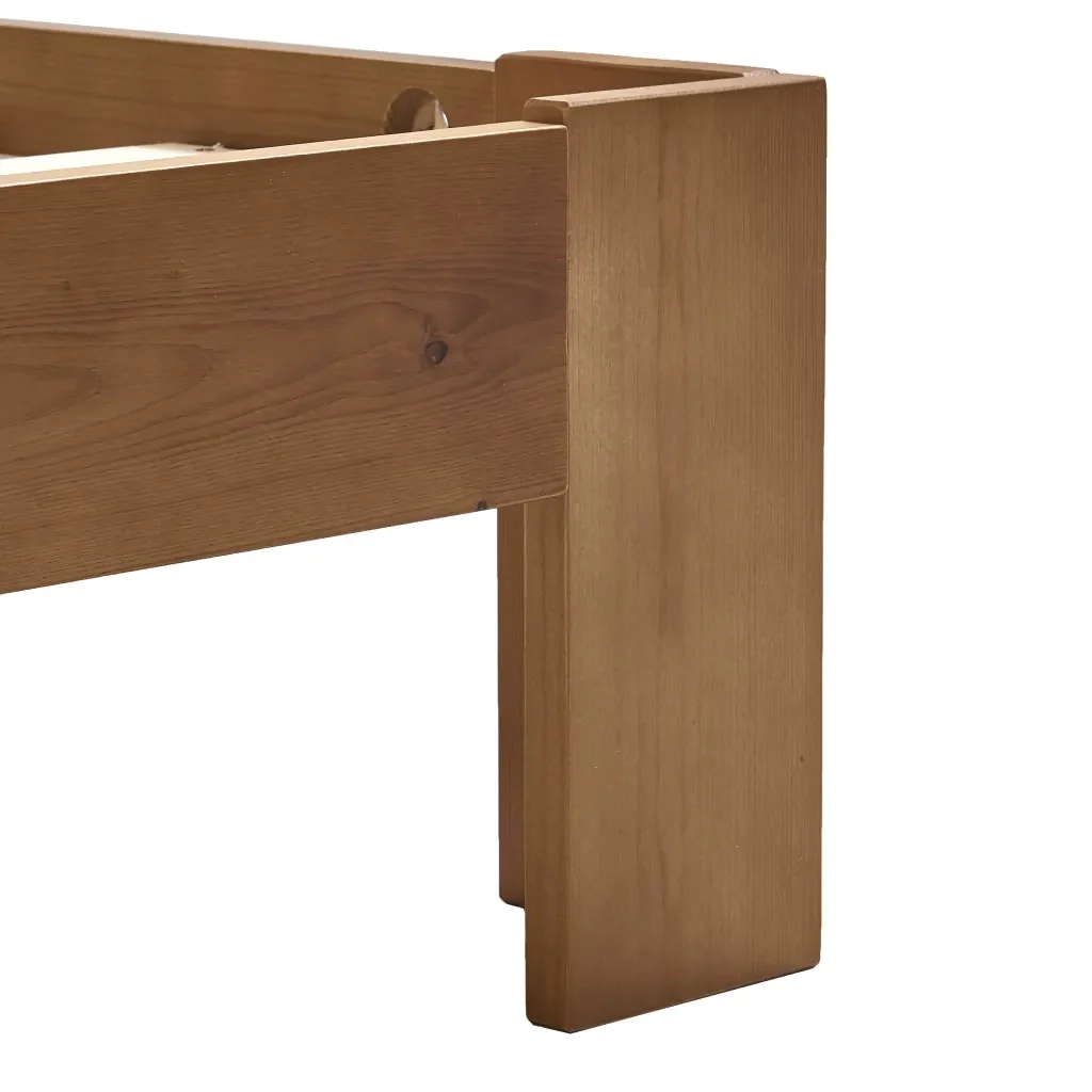 Letto matrimoniale | Letto per adulti | Giroletto senza Materasso Ambrato 180x200 cm in Legno di Pino - Image 5