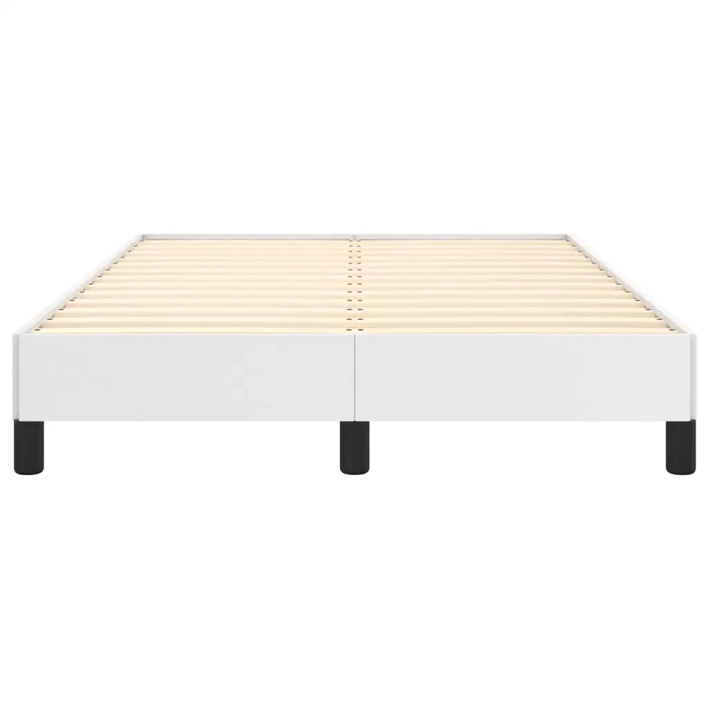 Letto matrimoniale | Letto per adulti | Giroletto senza Materasso Bianco 120x190 cm Similpelle - Image 5