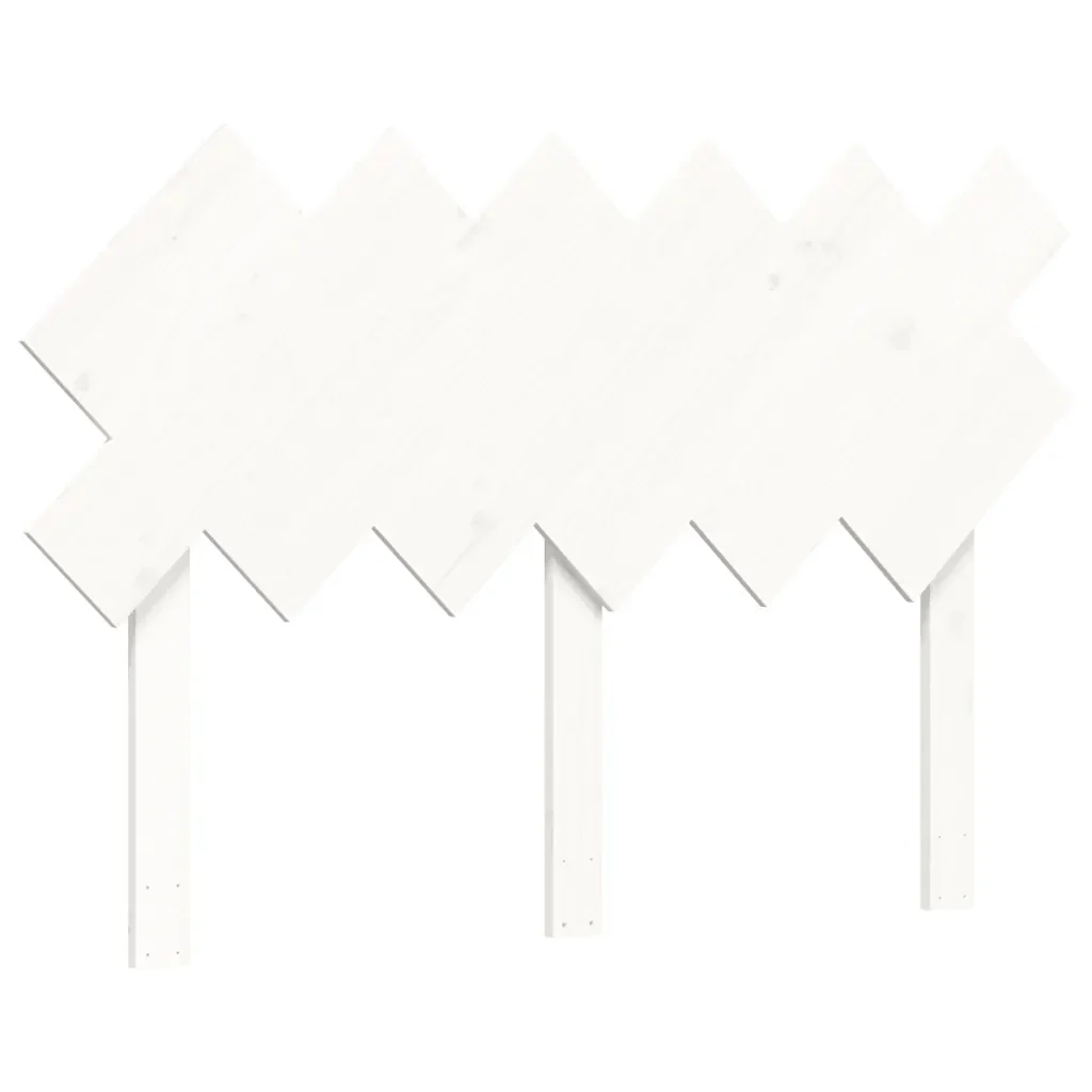 Letto matrimoniale | Letto per adulti | Giroletto senza Materasso Bianco 120x200 cm Legno Massello Pino - Image 8
