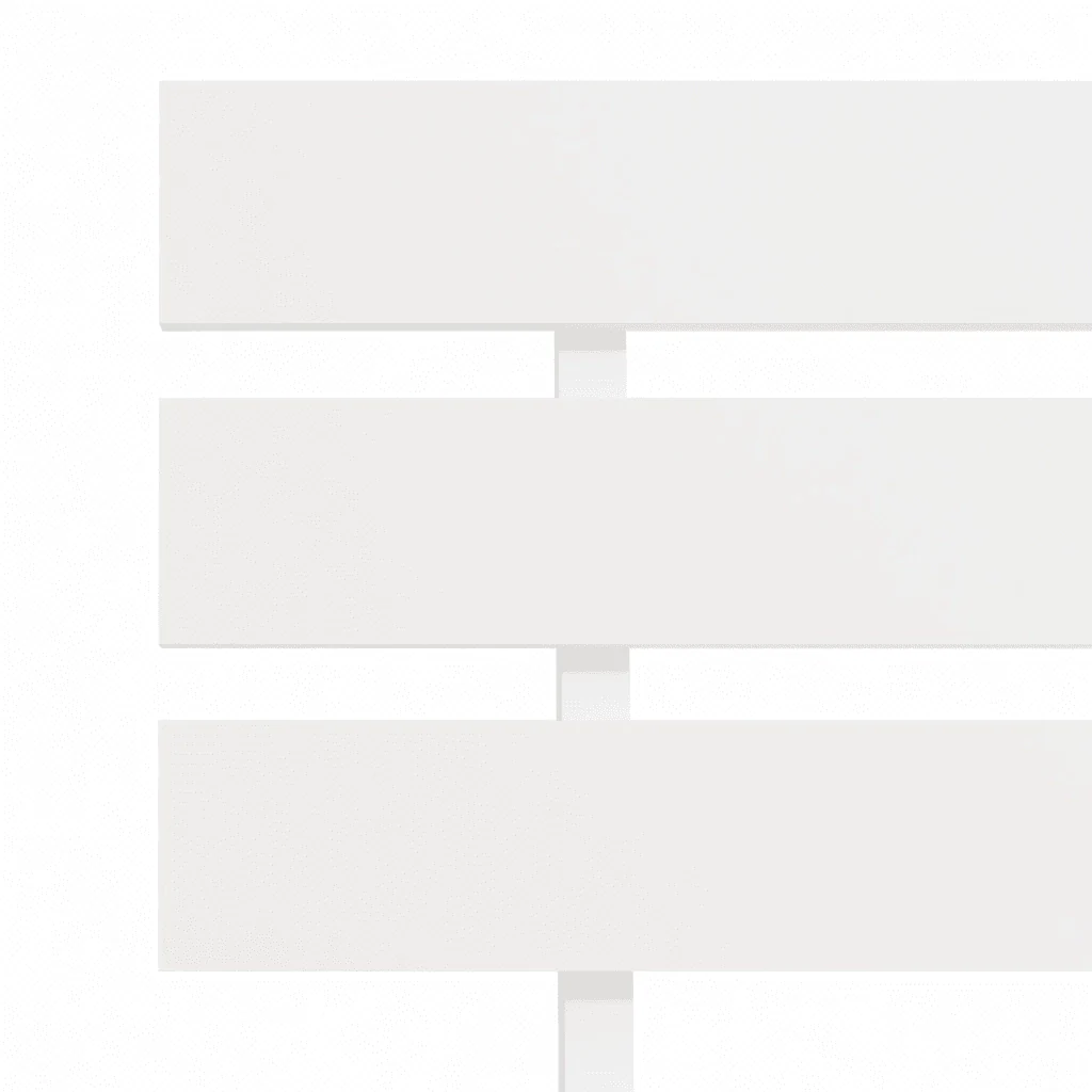 Letto matrimoniale | Letto per adulti | Giroletto senza Materasso Bianco 140x200 cm Legno Massello Pino - Image 6