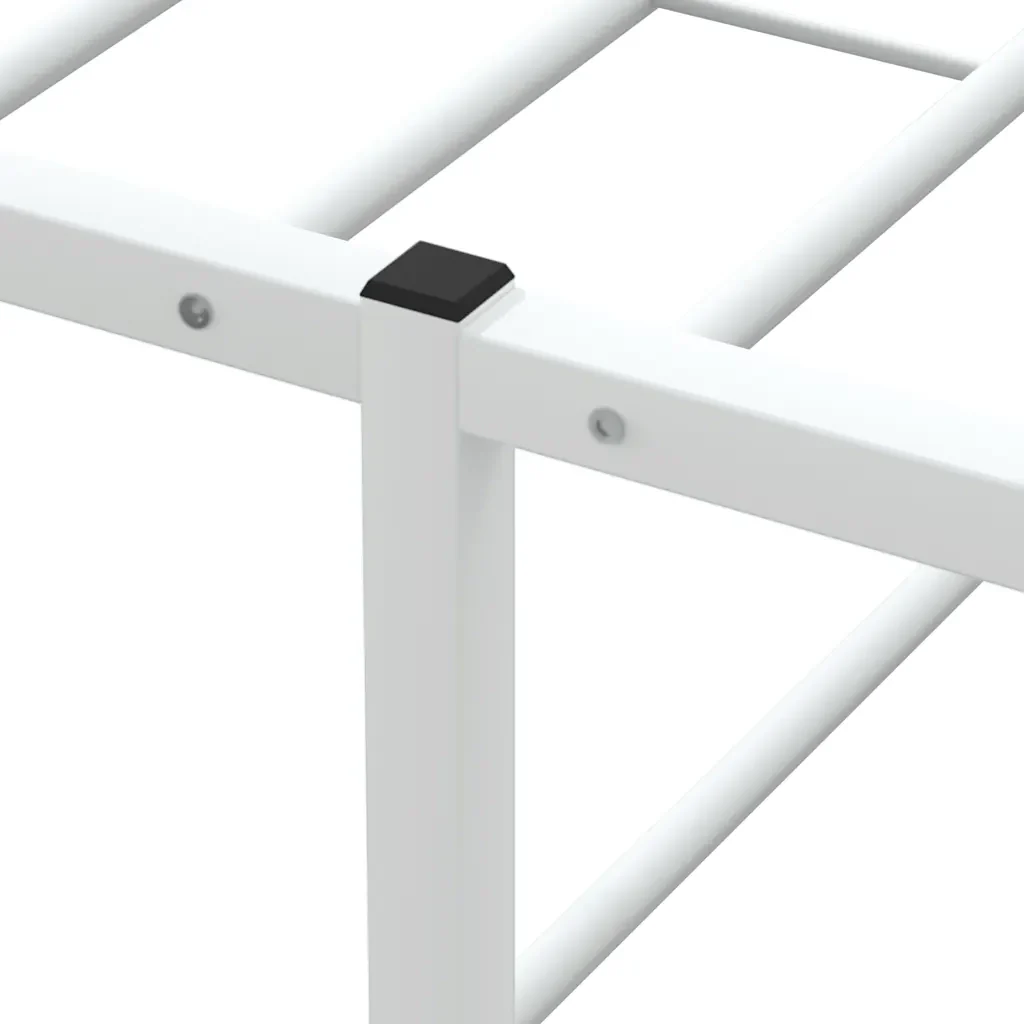 Letto matrimoniale | Letto per adulti | Giroletto senza Materasso Bianco 160x200 cm Metallo - Image 7