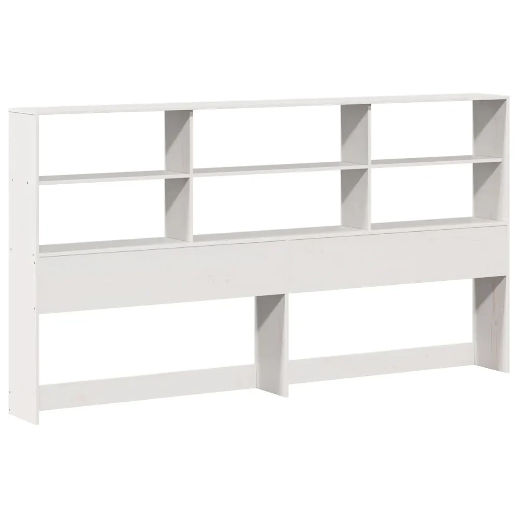 Letto matrimoniale | Letto per adulti | Giroletto senza Materasso Bianco 180x200 cm Legno Massello Pino - Image 7