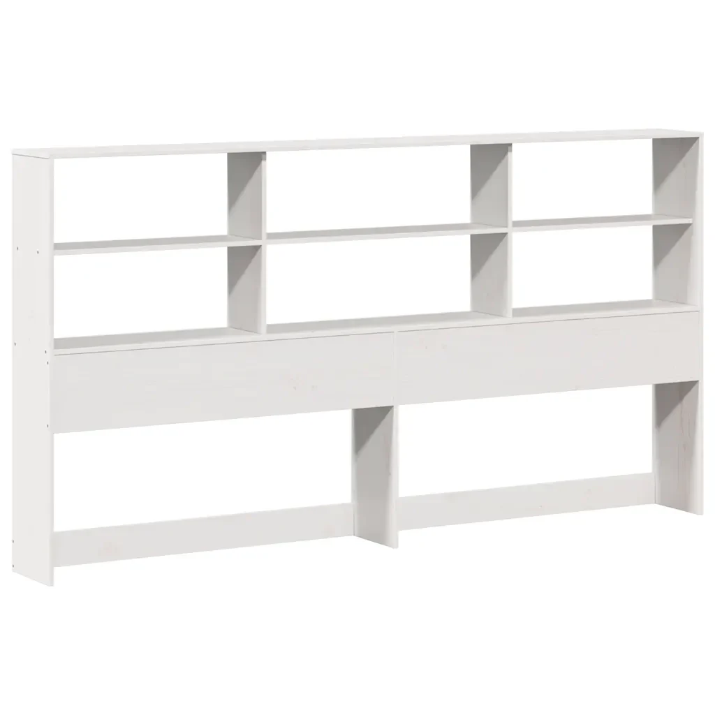 Letto matrimoniale | Letto per adulti | Giroletto senza Materasso Bianco 180x200 cm Legno Massello Pino - Image 6