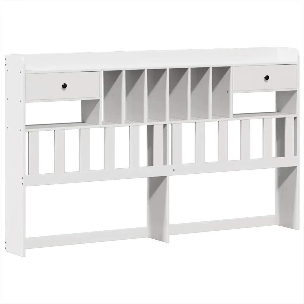 Letto matrimoniale | Letto per adulti | Giroletto senza Materasso Bianco 180x200 cm Legno Massello Pino - Image 6