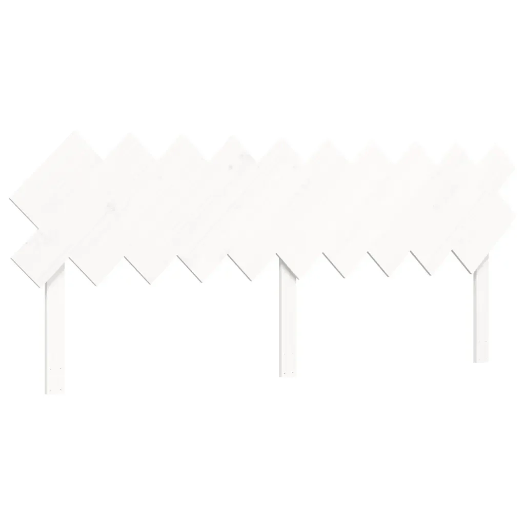 Letto matrimoniale | Letto per adulti | Giroletto senza Materasso Bianco 200x200 cm Legno Massello Pino - Image 8