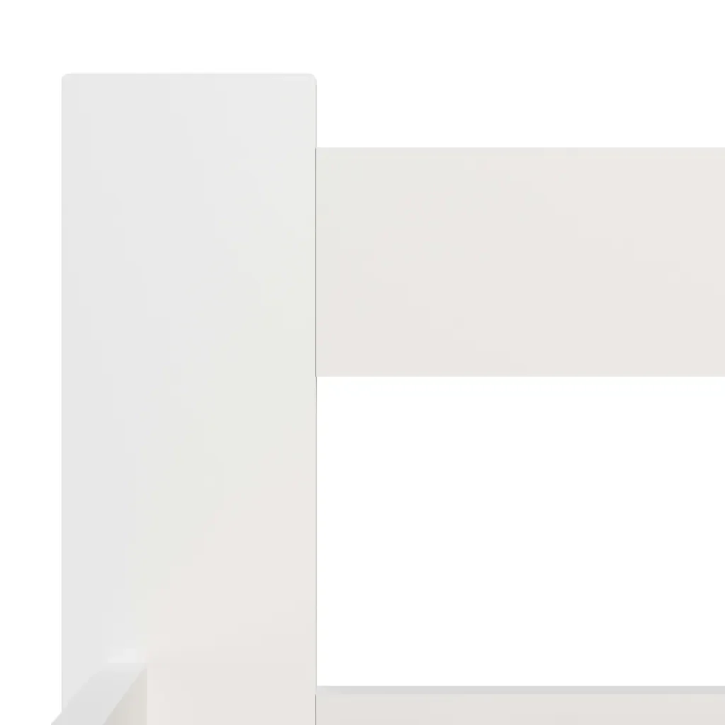Letto matrimoniale | Letto per adulti | Giroletto senza Materasso Bianco 200x200 cm Legno Massello Pino - Image 5