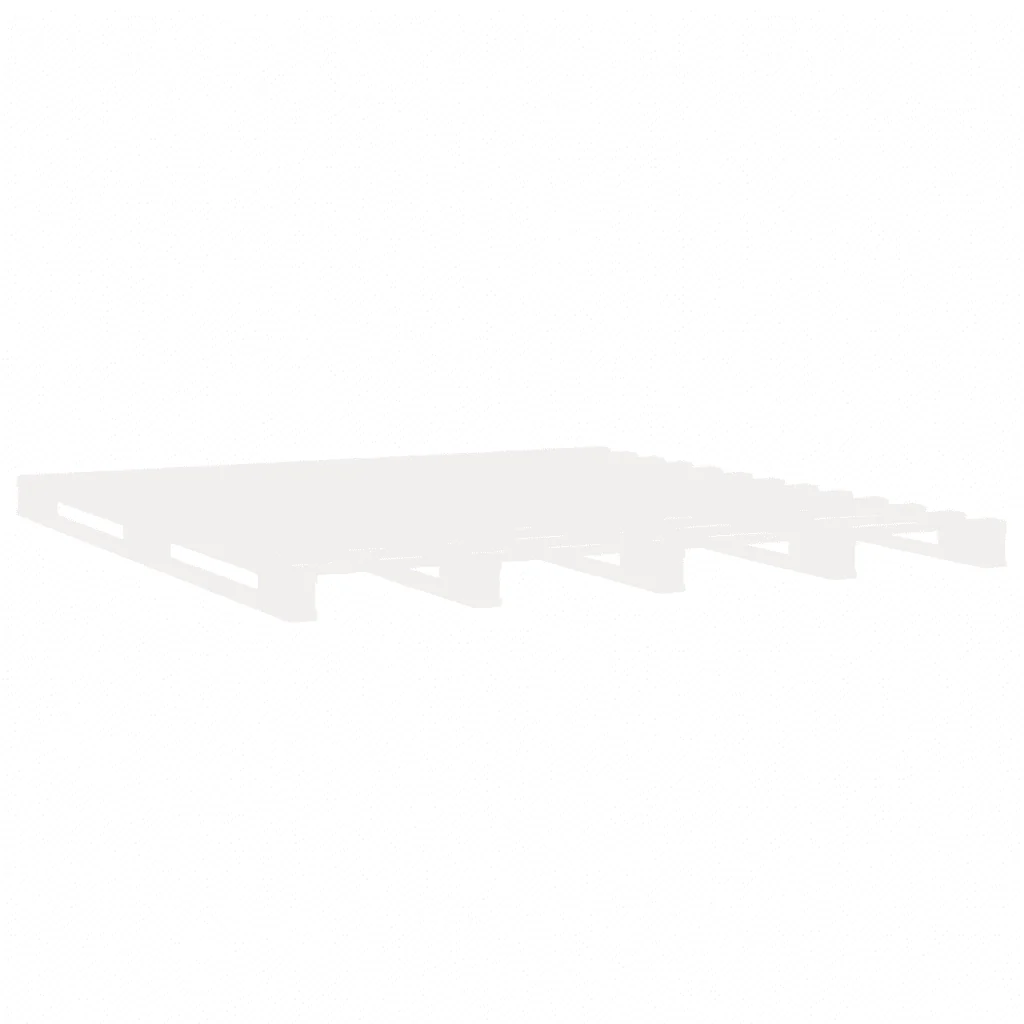 Letto matrimoniale | Letto per adulti | Giroletto senza Materasso Bianco 200x200 cm Legno Massello Pino - Image 6