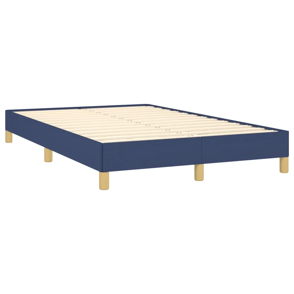 Letto matrimoniale | Letto per adulti | Giroletto senza Materasso Blu 120x190 cm in Tessuto - Image 4