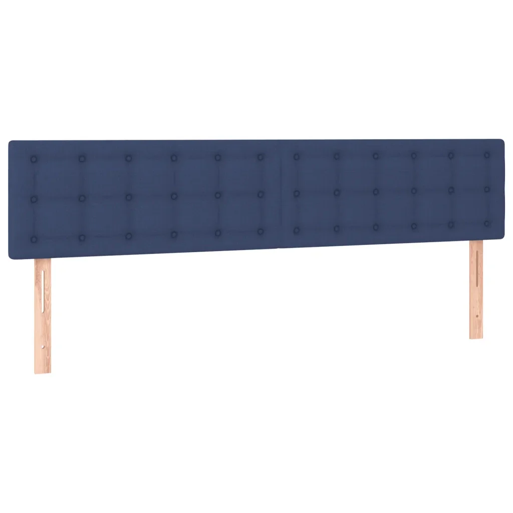 Letto matrimoniale | Letto per adulti | Giroletto senza Materasso Blu 120x190 cm in Tessuto - Image 8