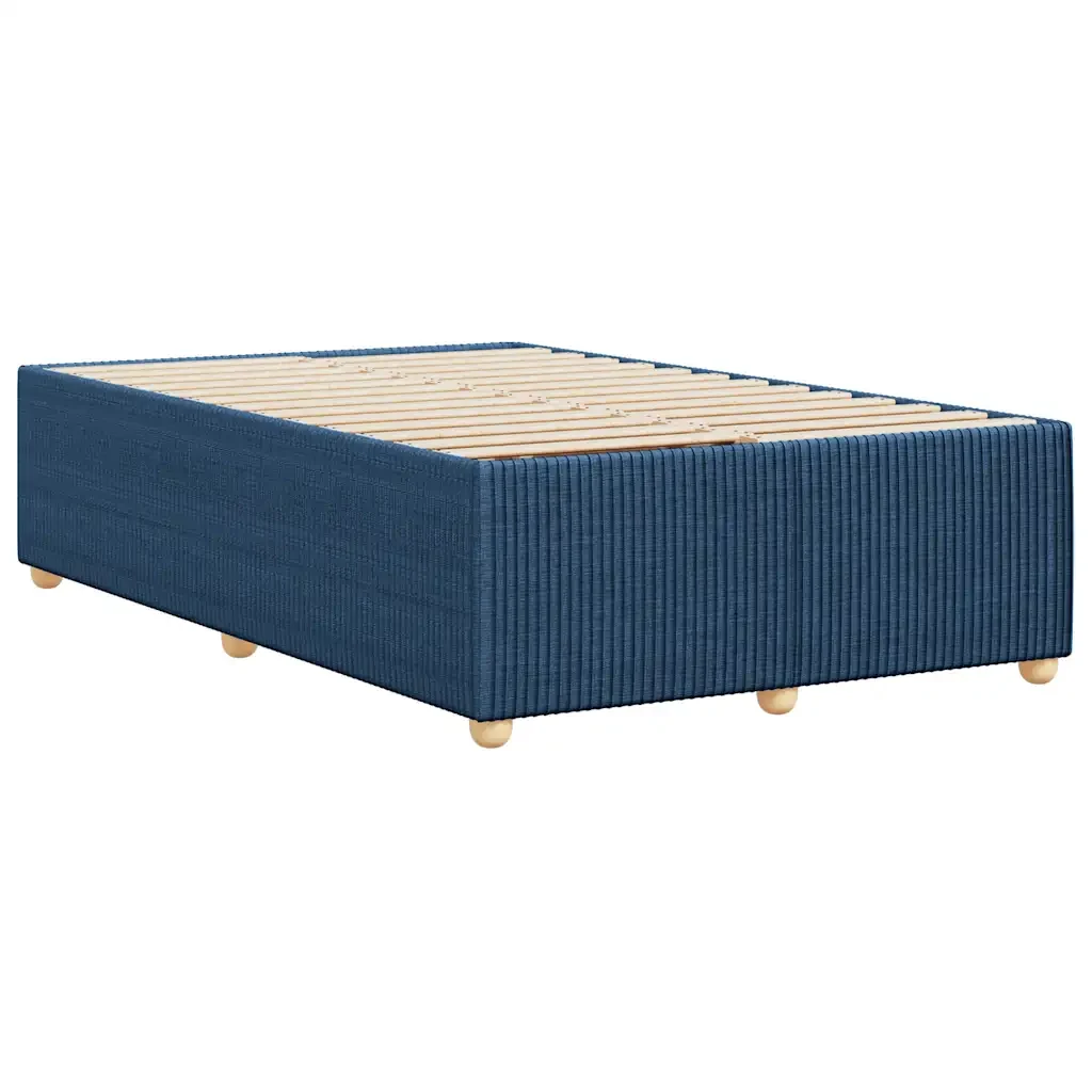 Letto matrimoniale | Letto per adulti | Giroletto senza Materasso Blu 120x190 cm in Tessuto - Image 6