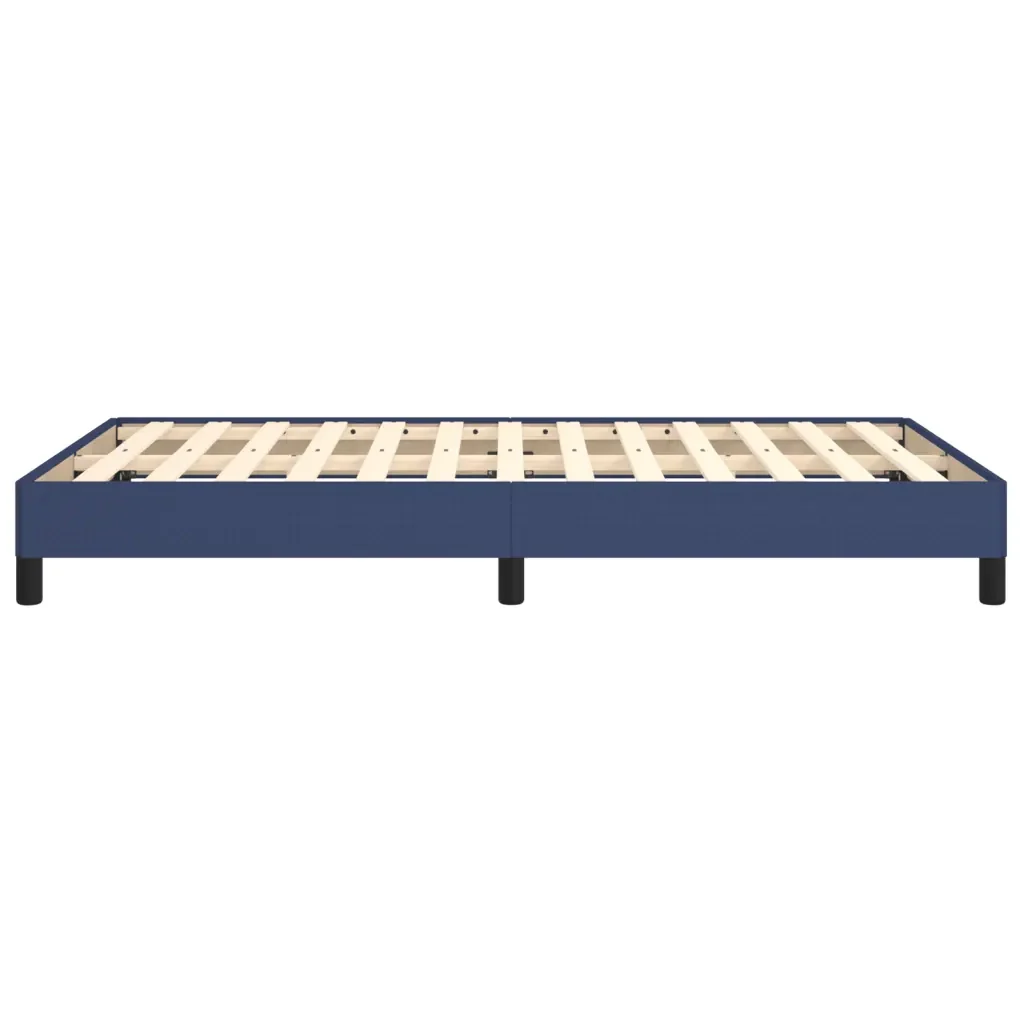 Letto matrimoniale | Letto per adulti | Giroletto senza Materasso Blu 120x190 cm in Tessuto - Image 6
