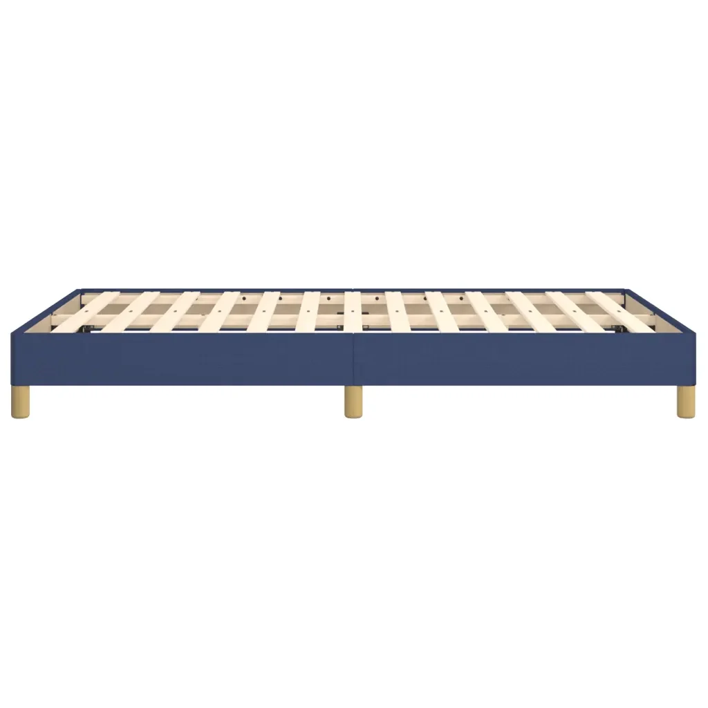 Letto matrimoniale | Letto per adulti | Giroletto senza Materasso Blu 120x190 cm in Tessuto - Image 6
