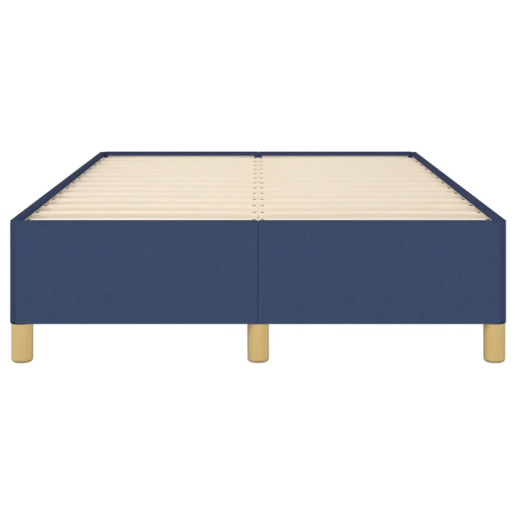 Letto matrimoniale | Letto per adulti | Giroletto senza Materasso Blu 120x190 cm in Tessuto - Image 5
