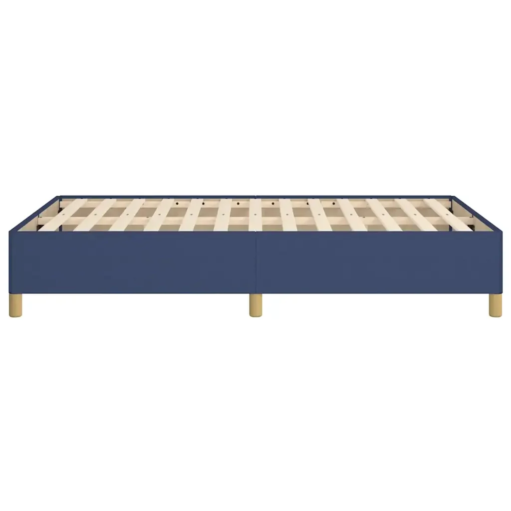 Letto matrimoniale | Letto per adulti | Giroletto senza Materasso Blu 120x190 cm in Tessuto - Image 6