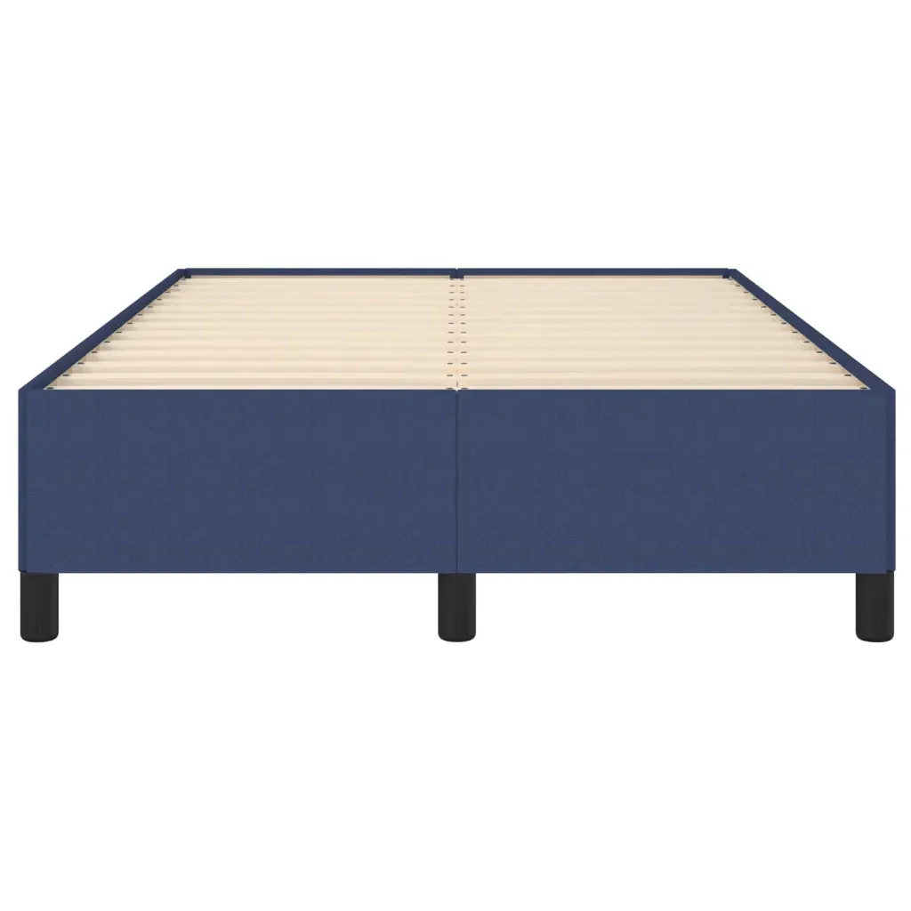Letto matrimoniale | Letto per adulti | Giroletto senza Materasso Blu 120x190 cm in Tessuto - Image 5