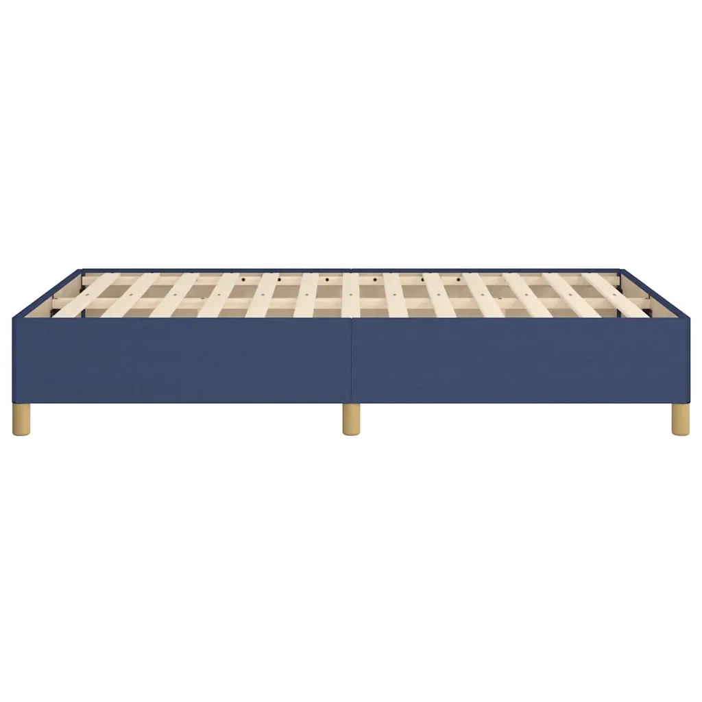 Letto matrimoniale | Letto per adulti | Giroletto senza Materasso Blu 120x190 cm in Tessuto - Image 6