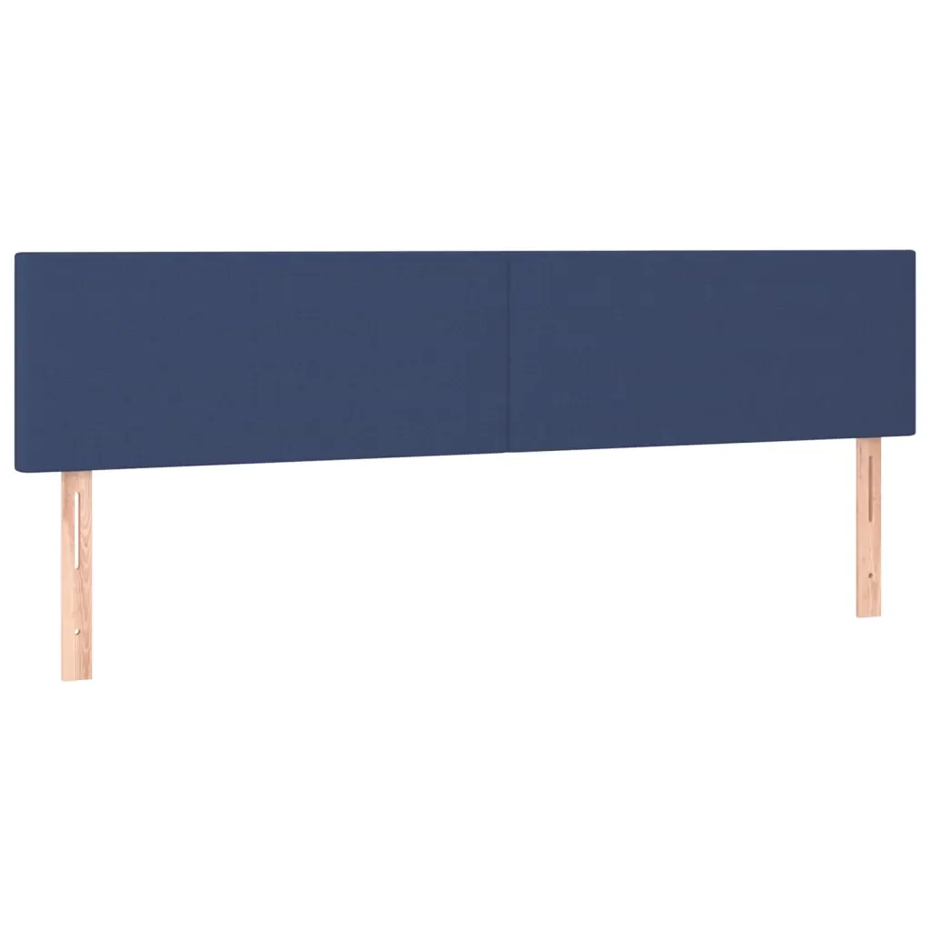 Letto matrimoniale | Letto per adulti | Giroletto senza Materasso Blu 120x190 cm in Tessuto - Image 8