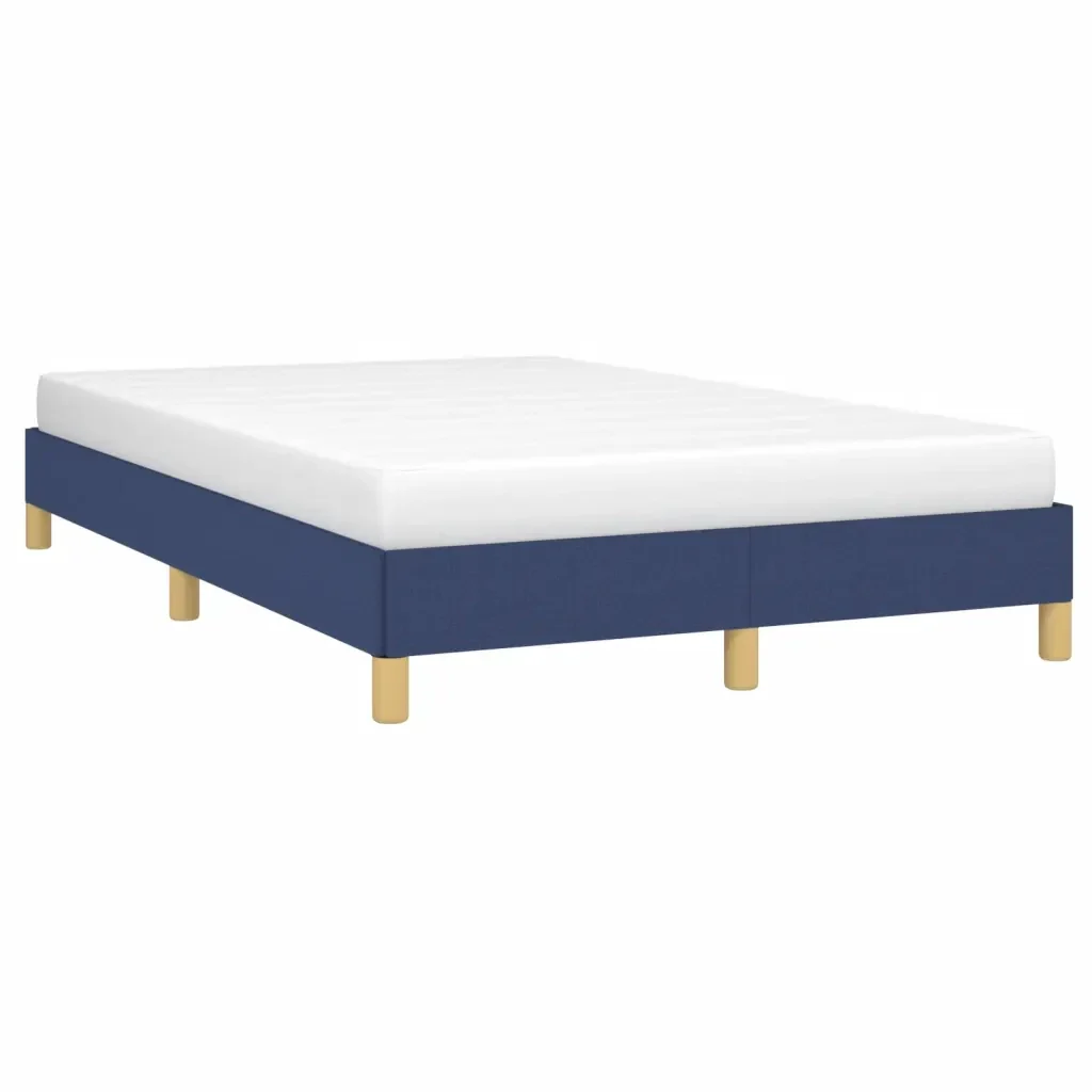 Letto matrimoniale | Letto per adulti | Giroletto senza Materasso Blu 120x200 cm in Tessuto - Image 3