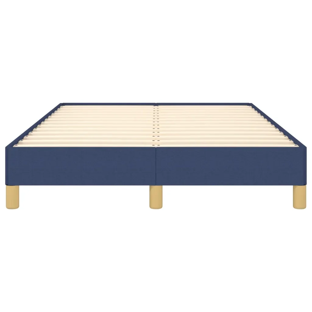 Letto matrimoniale | Letto per adulti | Giroletto senza Materasso Blu 120x200 cm in Tessuto - Image 5
