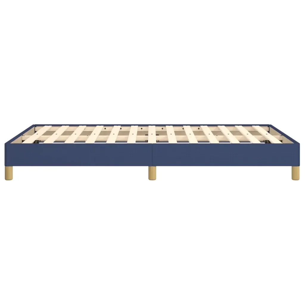 Letto matrimoniale | Letto per adulti | Giroletto senza Materasso Blu 120x200 cm in Tessuto - Image 6
