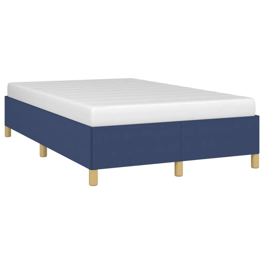 Letto matrimoniale | Letto per adulti | Giroletto senza Materasso Blu 120x200 cm in Tessuto - Image 3