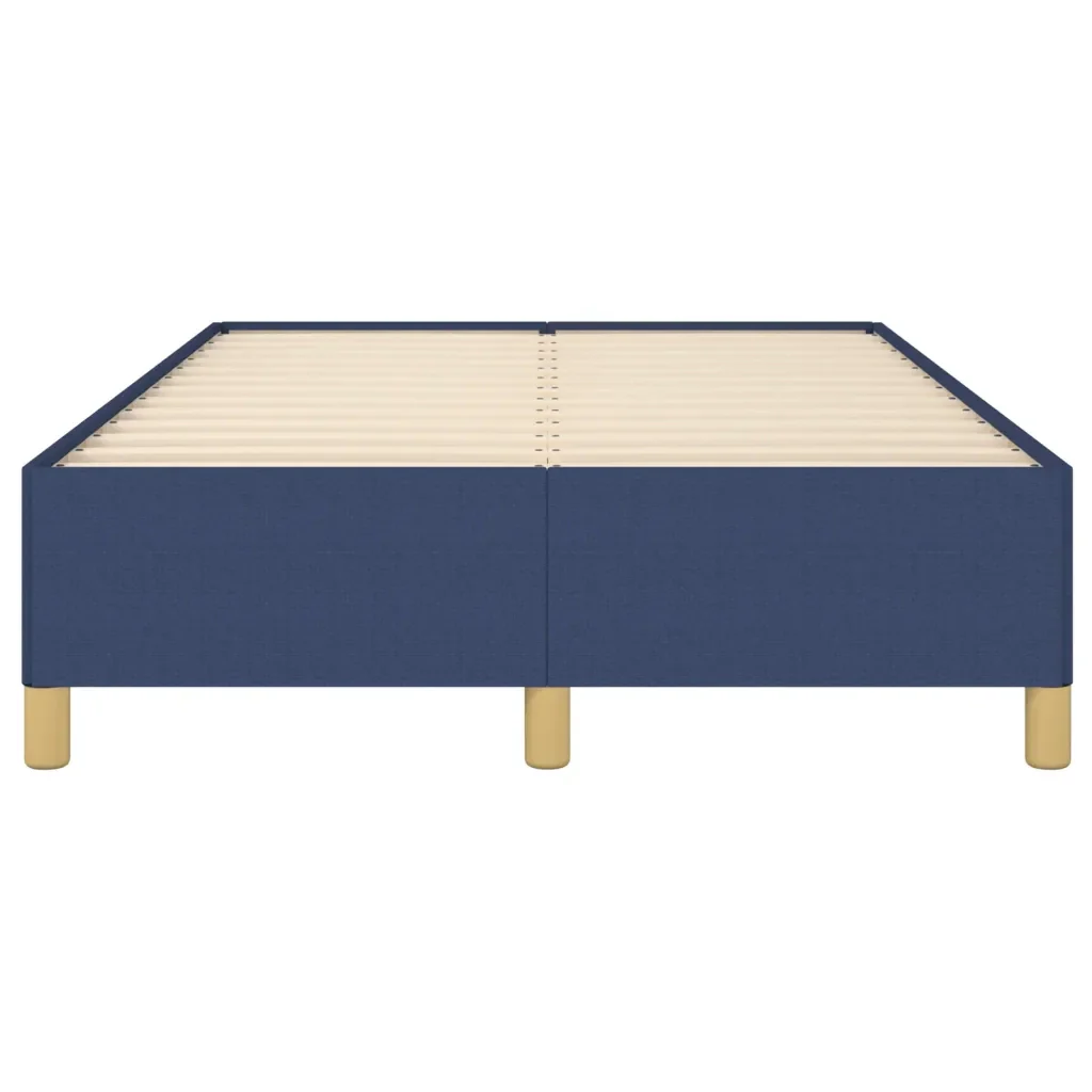 Letto matrimoniale | Letto per adulti | Giroletto senza Materasso Blu 120x200 cm in Tessuto - Image 5
