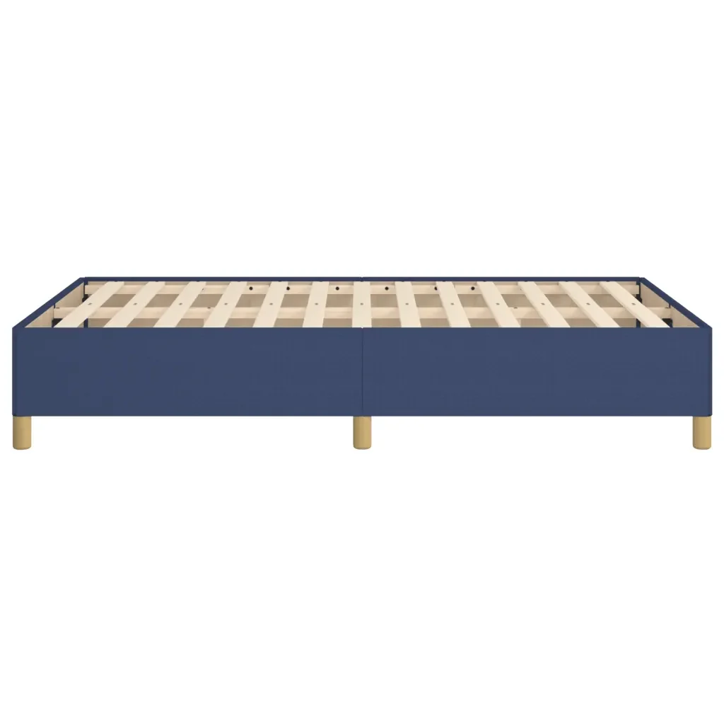 Letto matrimoniale | Letto per adulti | Giroletto senza Materasso Blu 120x200 cm in Tessuto - Image 6