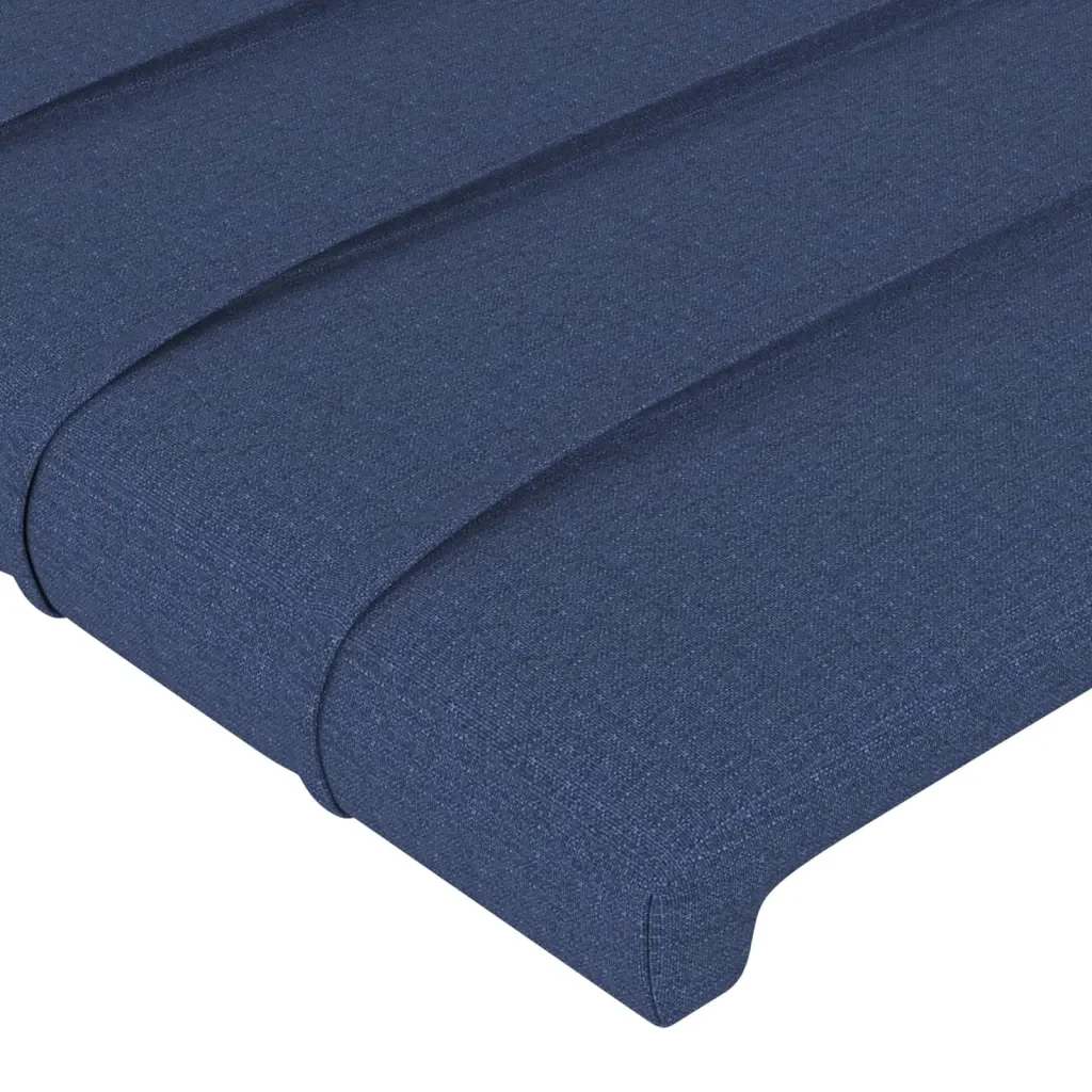 Letto matrimoniale | Letto per adulti | Giroletto senza Materasso Blu 120x200 cm in Tessuto - Image 10