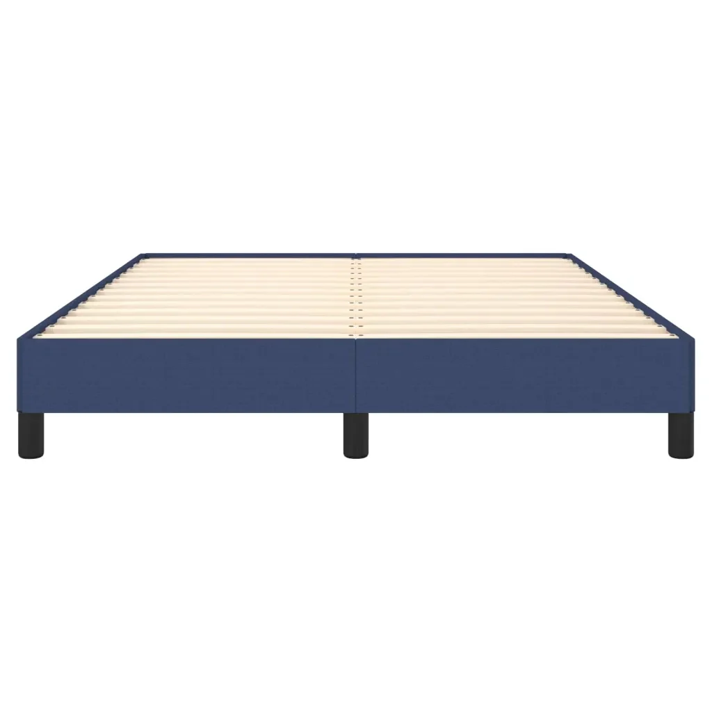 Letto matrimoniale | Letto per adulti | Giroletto senza Materasso Blu 140x200 cm in Tessuto - Image 5