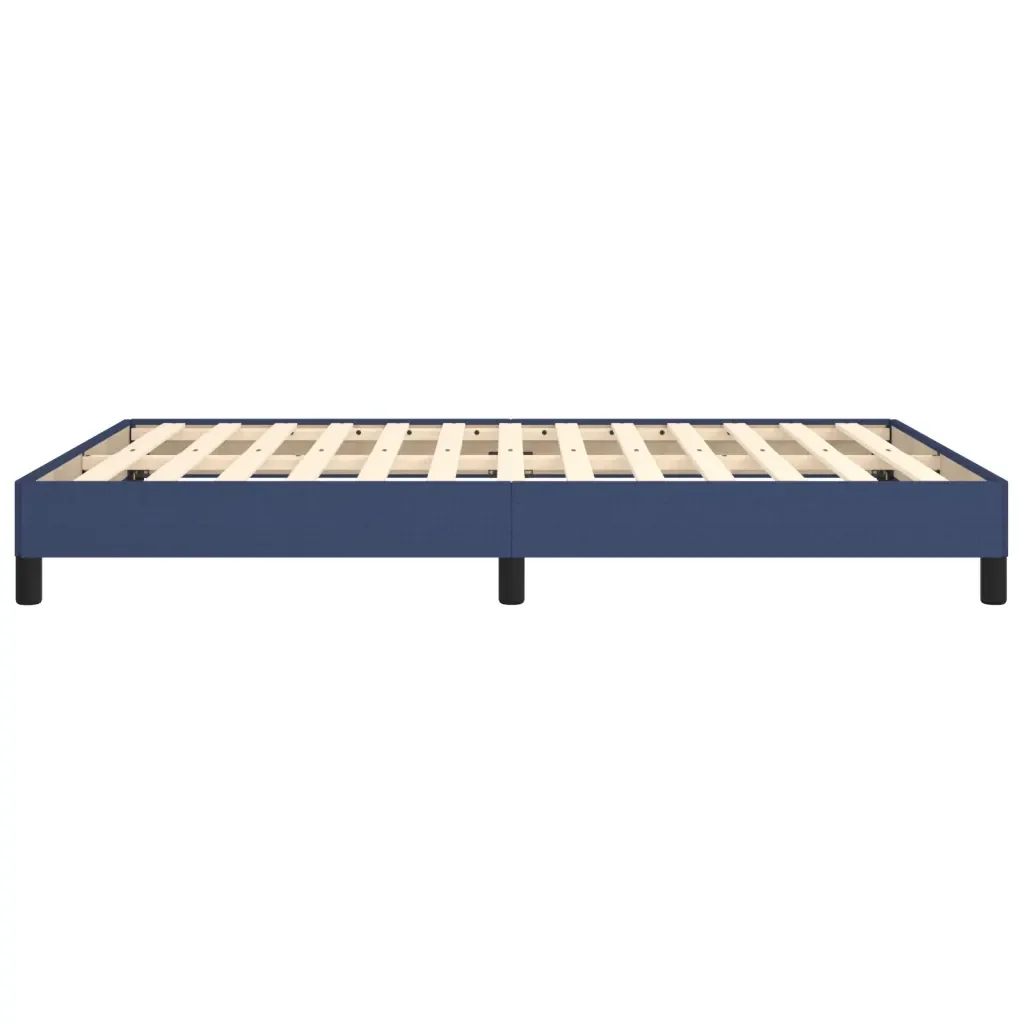 Letto matrimoniale | Letto per adulti | Giroletto senza Materasso Blu 140x200 cm in Tessuto - Image 6
