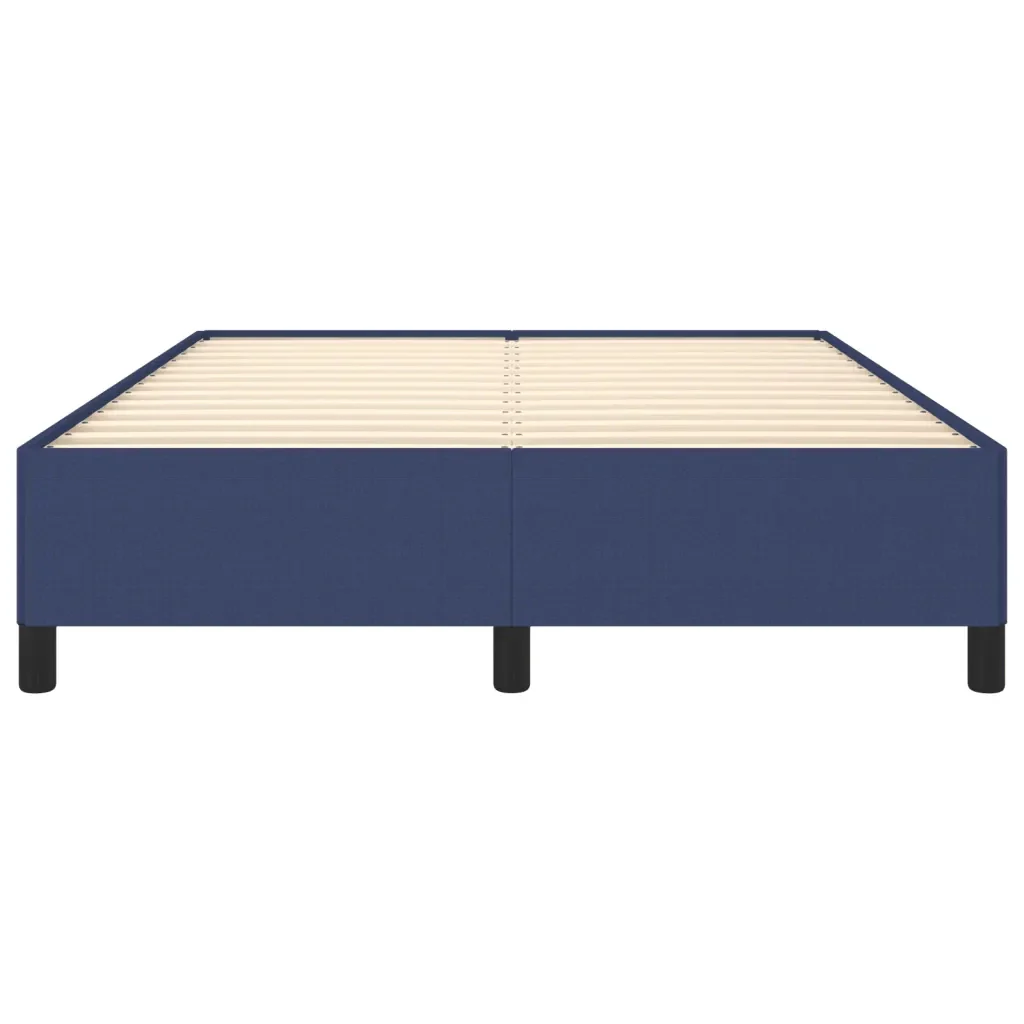Letto matrimoniale | Letto per adulti | Giroletto senza Materasso Blu 140x200 cm in Tessuto - Image 5