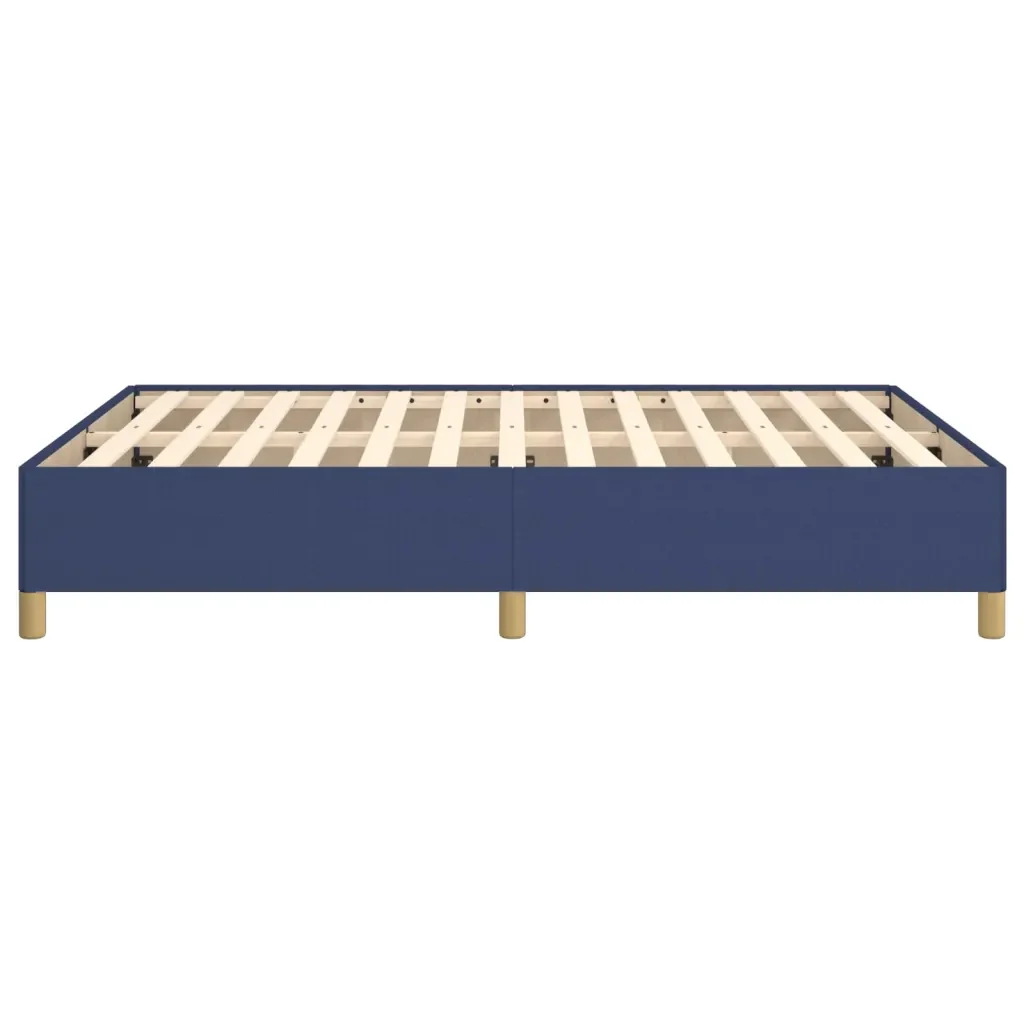 Letto matrimoniale | Letto per adulti | Giroletto senza Materasso Blu 140x200 cm in Tessuto - Image 6