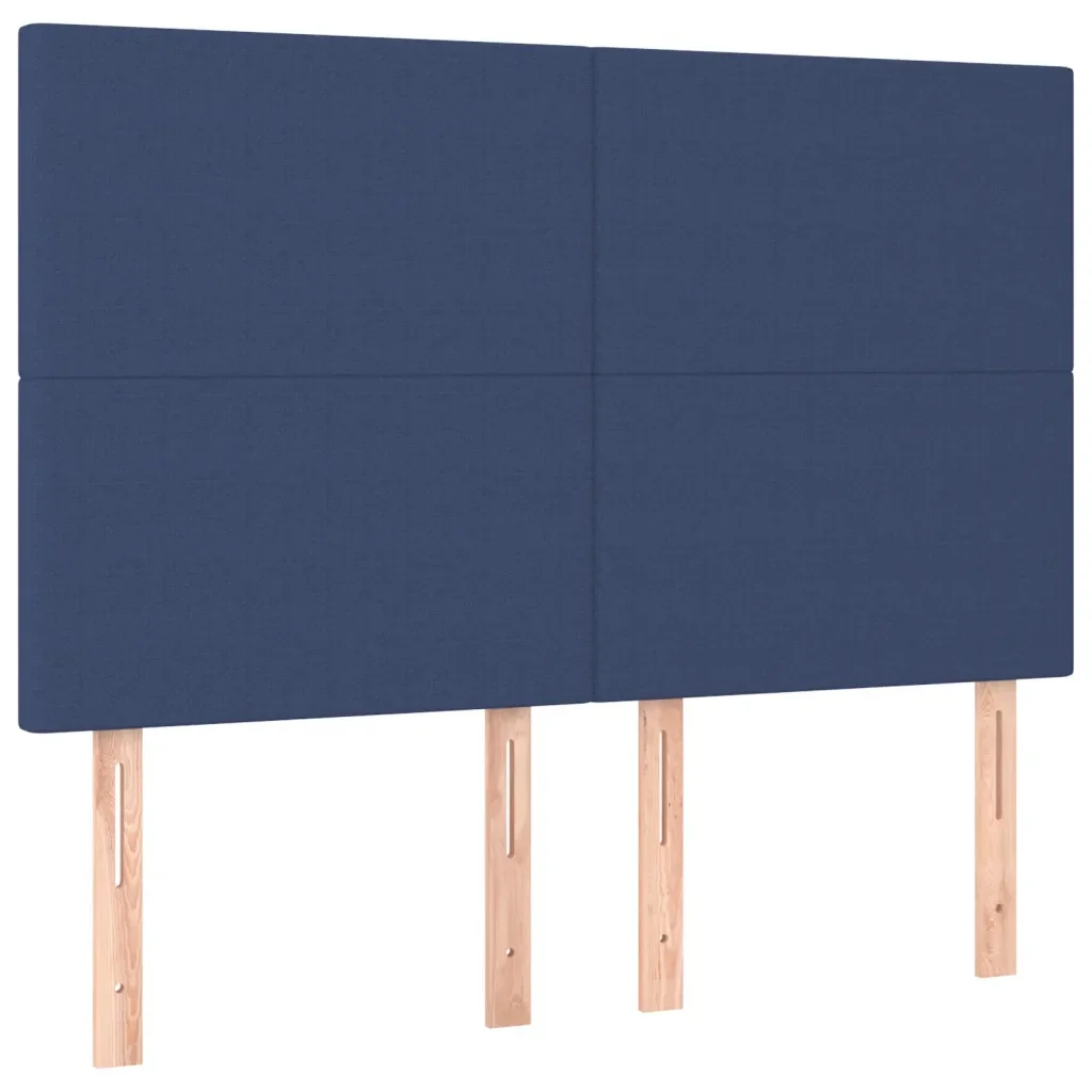 Letto matrimoniale | Letto per adulti | Giroletto senza Materasso Blu 140x200 cm in Tessuto - Image 9