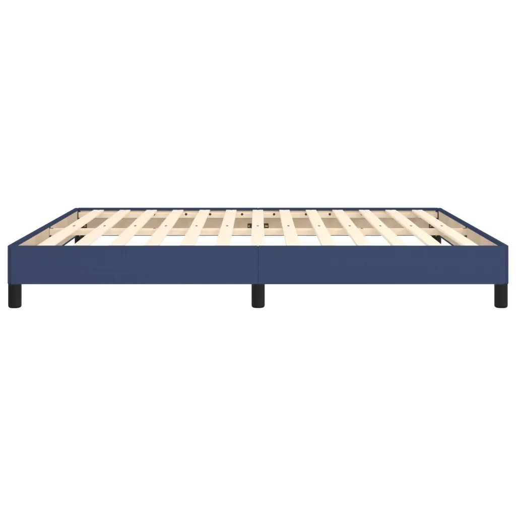 Letto matrimoniale | Letto per adulti | Giroletto senza Materasso Blu 160x200 cm in Tessuto - Image 6